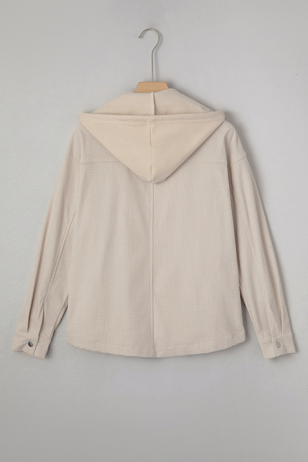 Laurel Green 2 in 1 Thermal Knit Textured Hooded Jacket-Tops / Dresses-[Adult]-[Female]-2022 Online Blue Zone Planet