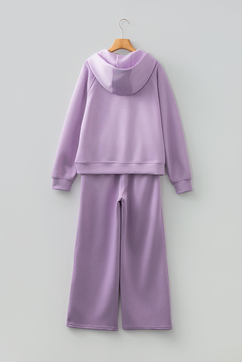 Orchid Bouquet Half Zip Thumbhole Sleeve Hoodie Active Pants 2pcs Outfit-Two Piece Sets/Pant Sets-[Adult]-[Female]-2022 Online Blue Zone Planet