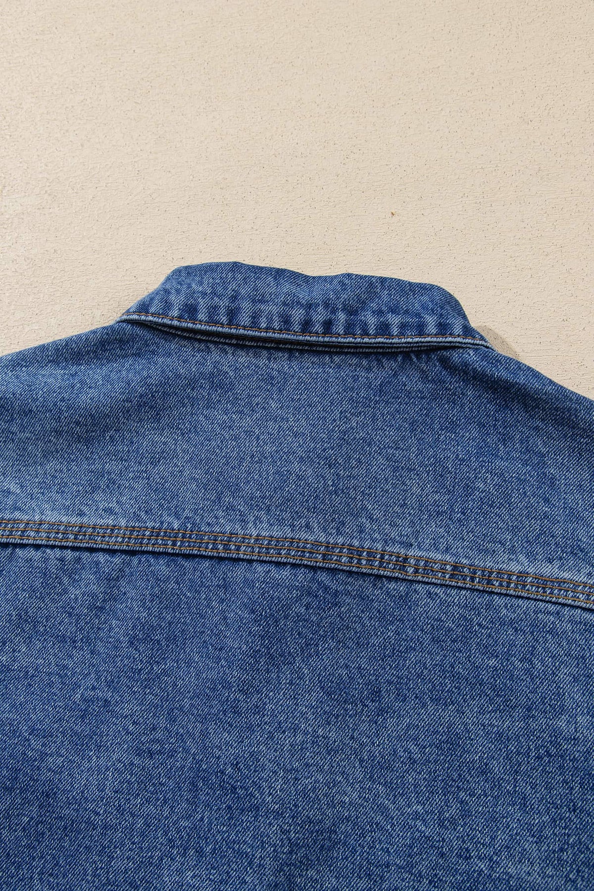 Sail Blue Vintage Wash Western Shift Denim Jacket-Outerwear/Denim jackets-[Adult]-[Female]-2022 Online Blue Zone Planet