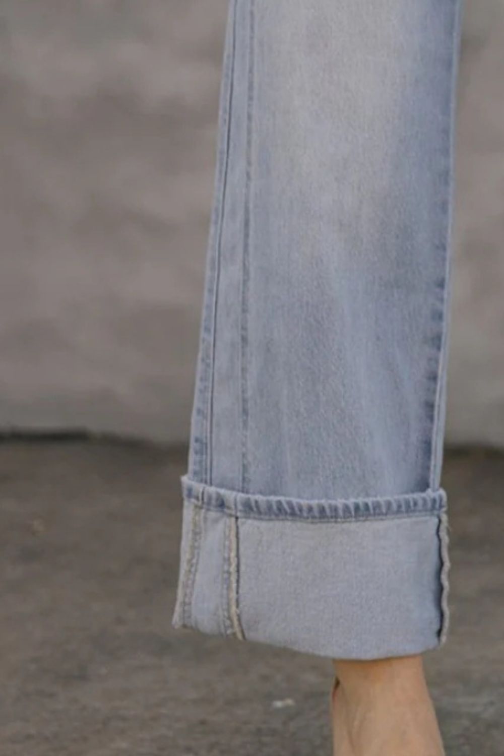 Straight Leg Jeans with Pockets-BOTTOM SIZES SMALL MEDIUM LARGE-[Adult]-[Female]-2022 Online Blue Zone Planet