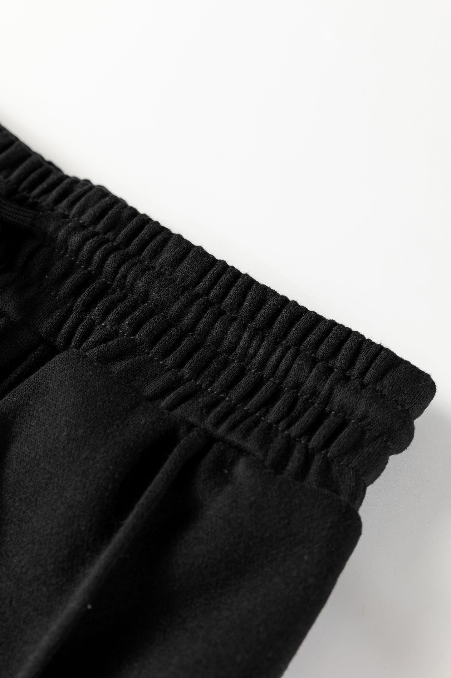 Black Seamed Drawstring High Waist Wide Leg Sweatpants-Bottoms/Pants & Culotte-[Adult]-[Female]-2022 Online Blue Zone Planet