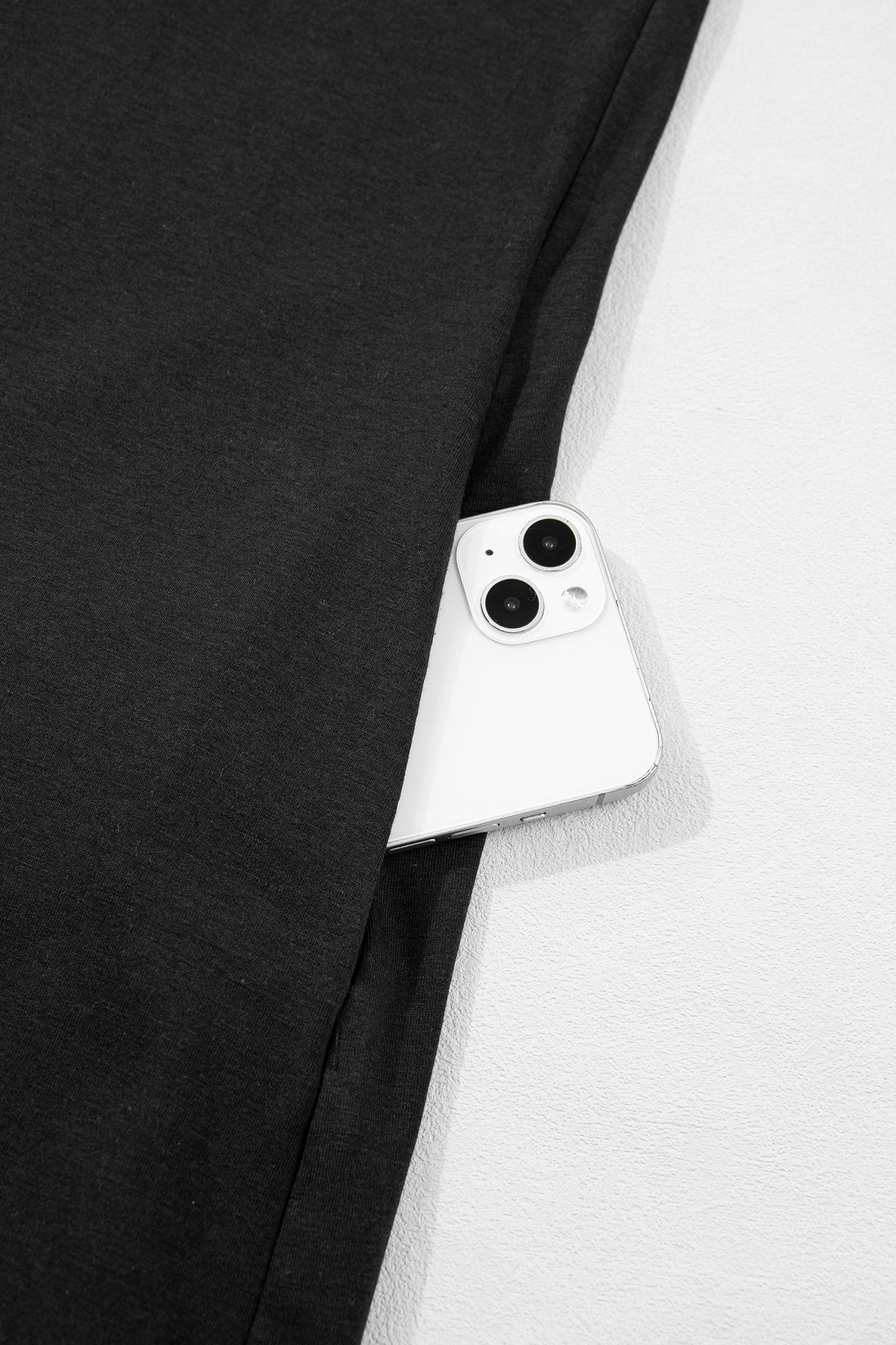 Black Plus Size Lace Hem Patchwork T Shirt Midi Dress-TOPS / DRESSES-[Adult]-[Female]-2022 Online Blue Zone Planet