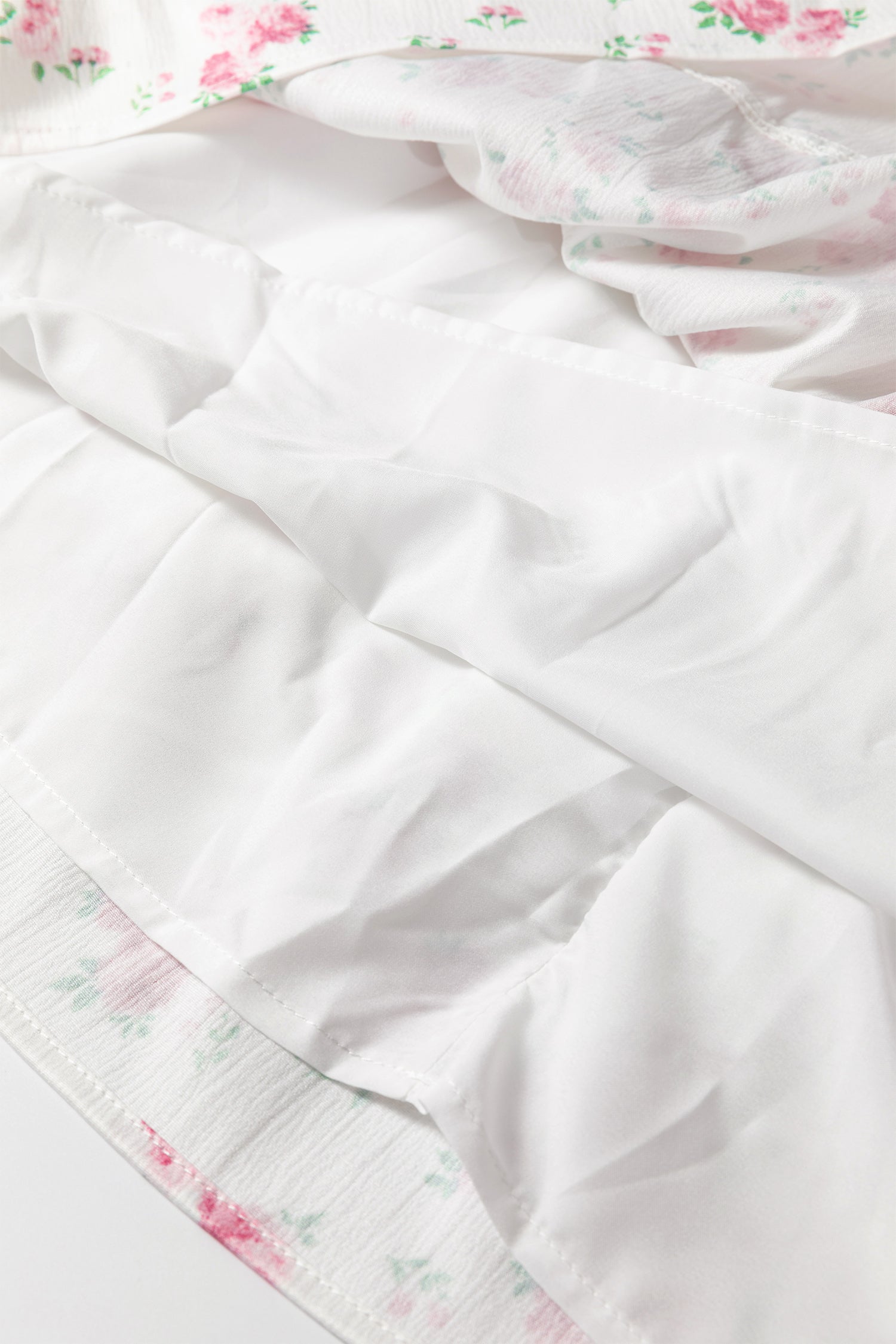 Pink Floral Print Long Sleeve Ruffle Detail Flared Mini Dress-TOPS / DRESSES-[Adult]-[Female]-2022 Online Blue Zone Planet