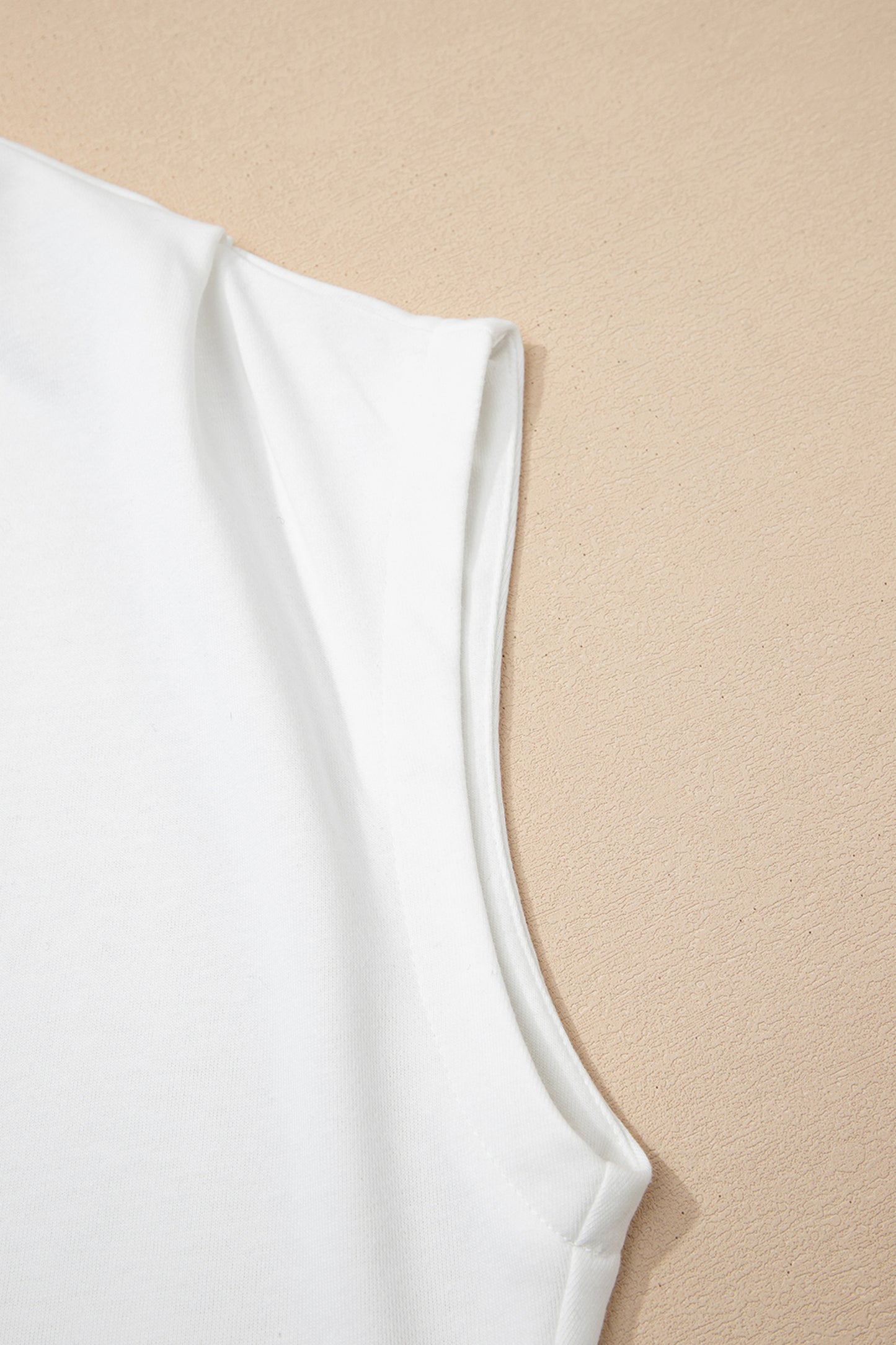 Black Solid Color High Neck Cap Sleeve Loose Top-Tops/Tops & Tees-[Adult]-[Female]-2022 Online Blue Zone Planet
