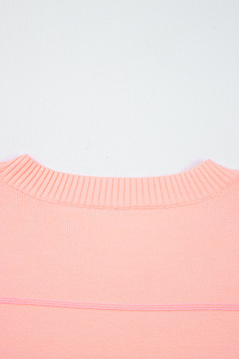 Pink Colorblock Striped Half Sleeve Drop Shoulder Sweater-TOPS / DRESSES-[Adult]-[Female]-2022 Online Blue Zone Planet