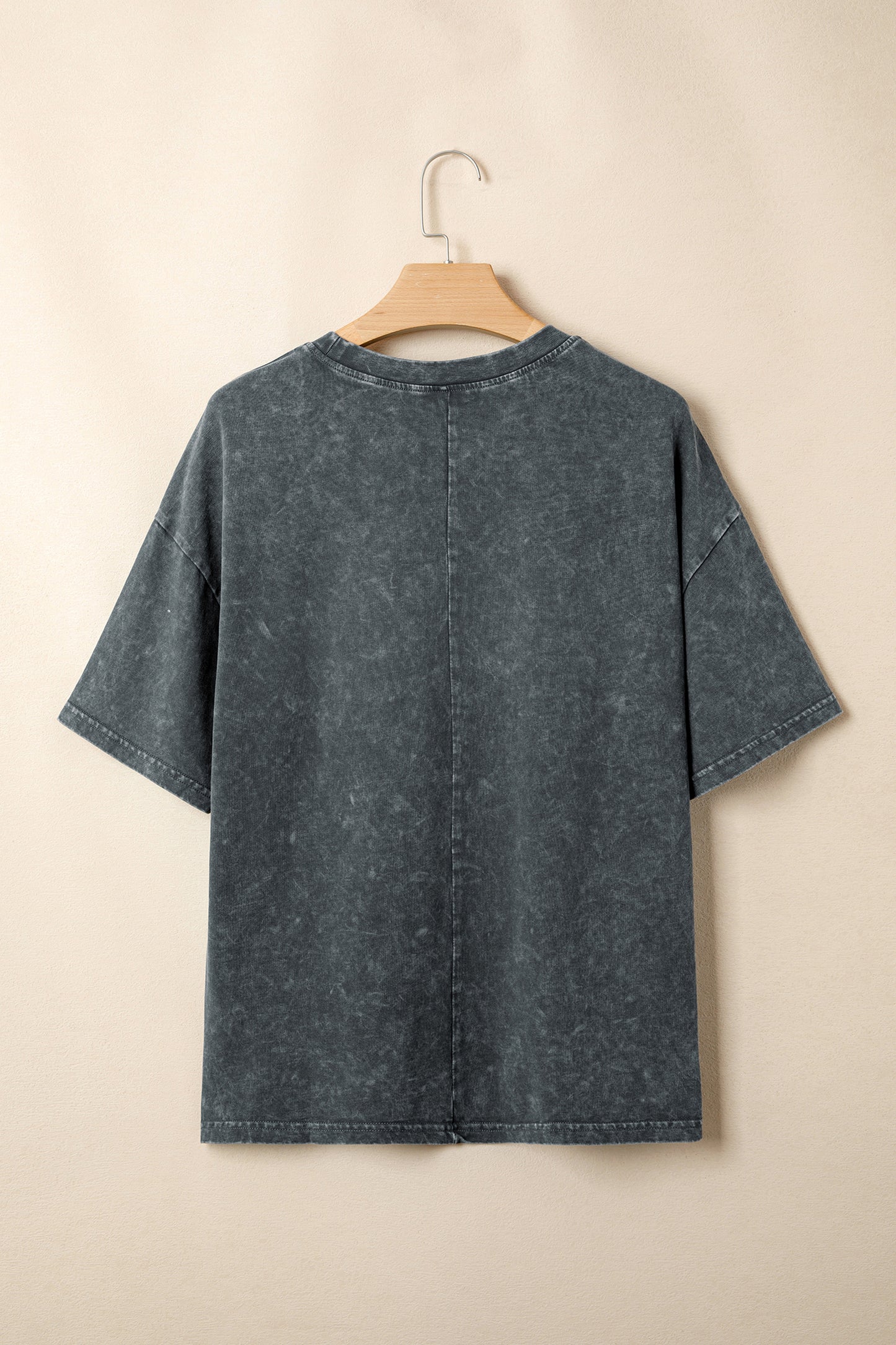 Mint Green Solid Color Cotton Mineral Washed Oversize Tee-Tops/Tops & Tees-[Adult]-[Female]-2022 Online Blue Zone Planet