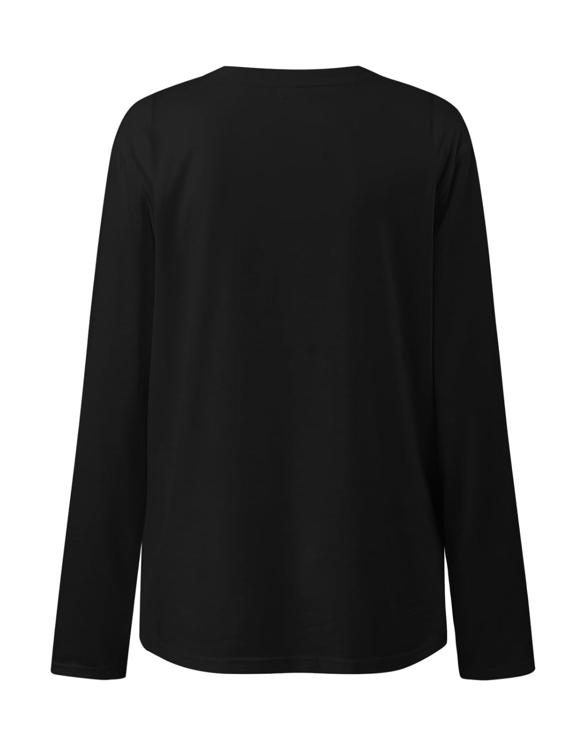 Ruched Round Neck Long Sleeve T-Shirt-TOPS / DRESSES-[Adult]-[Female]-2022 Online Blue Zone Planet