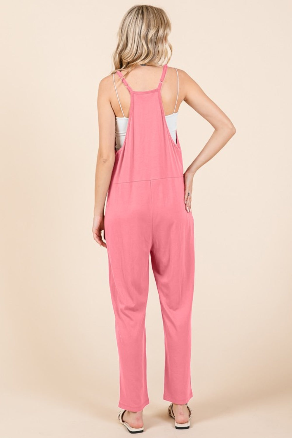 Culture Code Full Size Sleeveless Jumpsuit with Pockets-TOPS / DRESSES-[Adult]-[Female]-2022 Online Blue Zone Planet