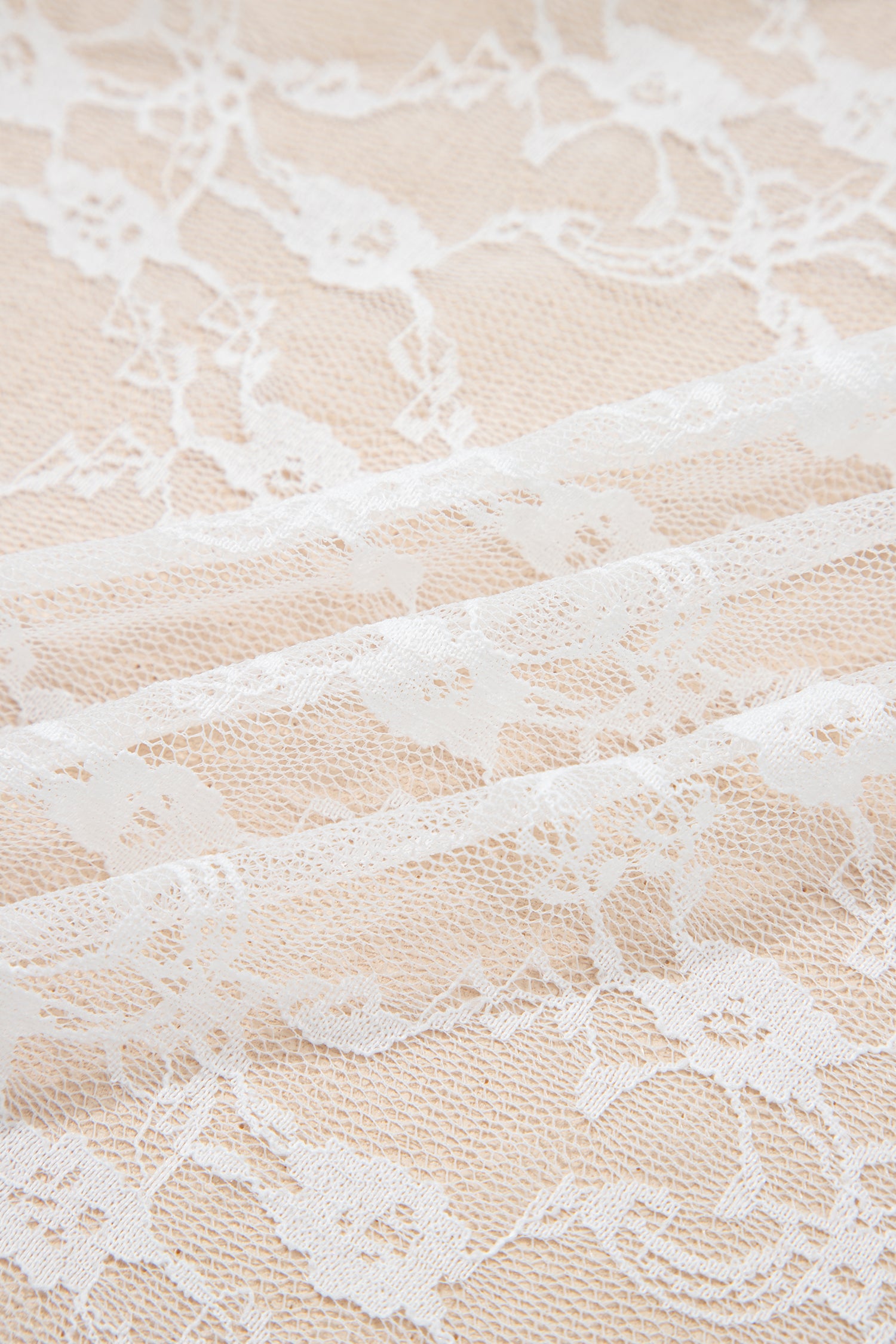White Sheer Lace Frilly Ruffles High Low Long Skirt-Bottoms/Skirts & Petticoat-[Adult]-[Female]-2022 Online Blue Zone Planet