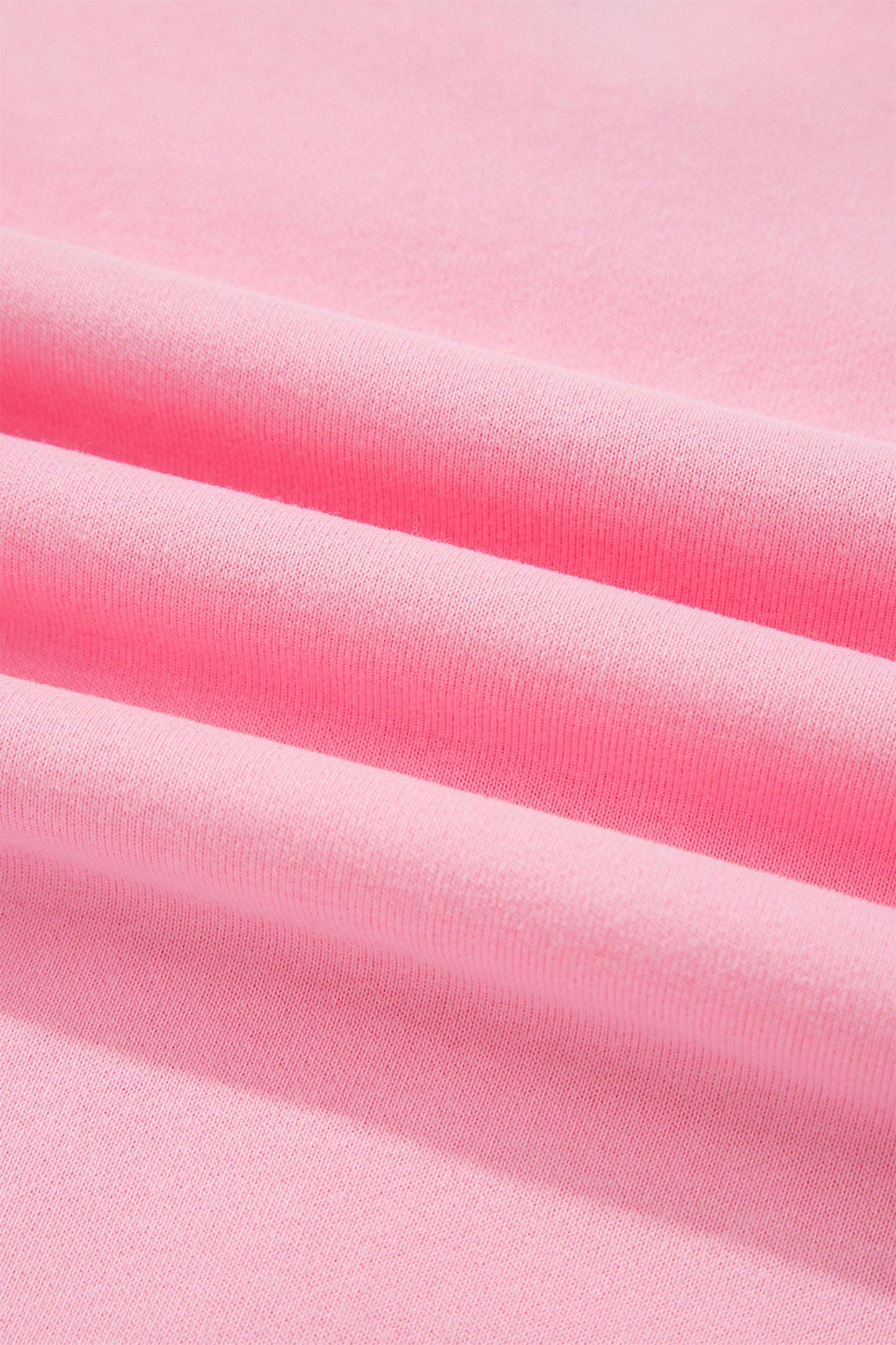 Pink Piping Trim Long Sporty Pullover Drawstring Elastic Waist Shorts Set-Two Piece Sets/Short Sets-[Adult]-[Female]-2022 Online Blue Zone Planet