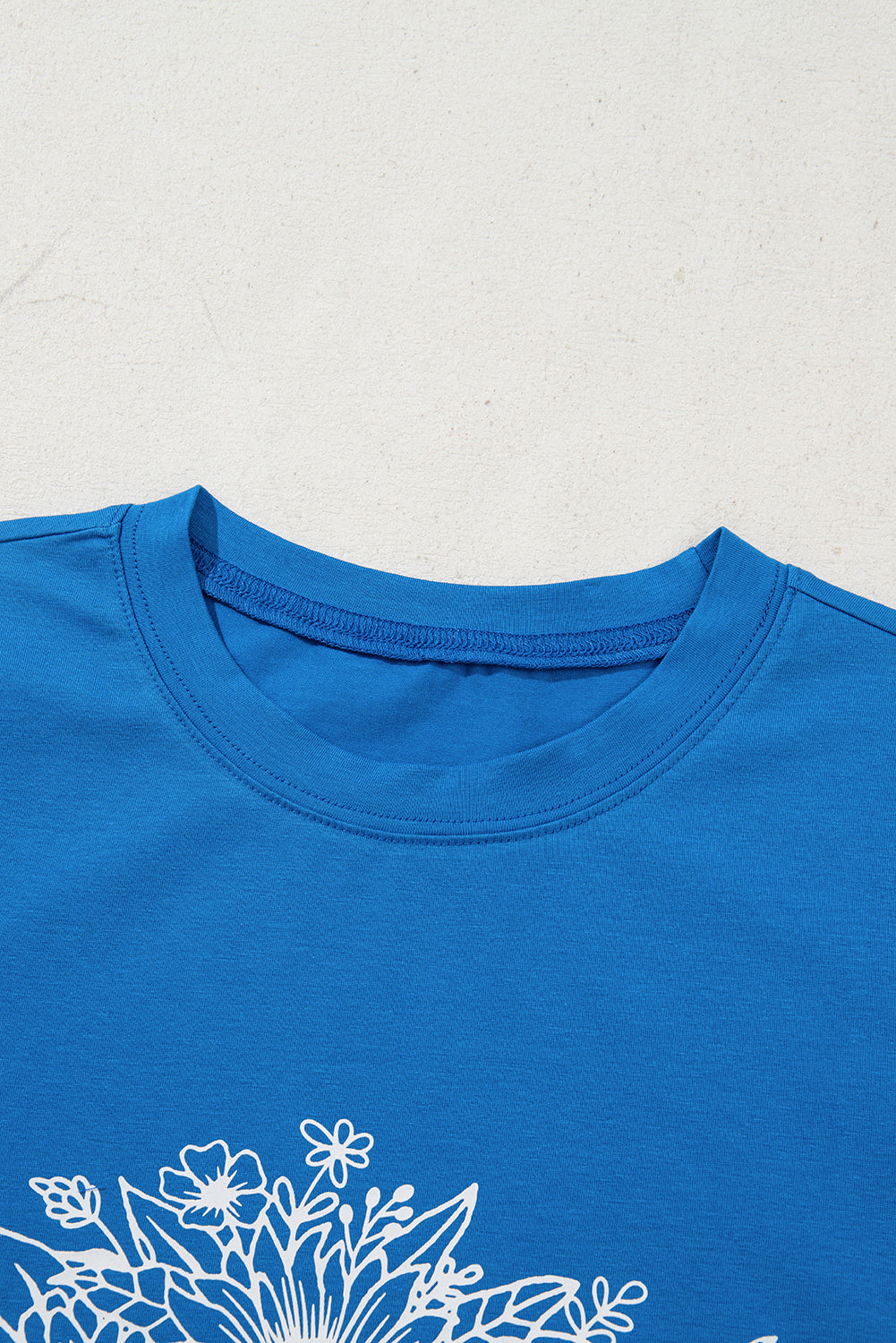 Blue Sunflower Boots Graphic Western Fashion T Shirt-Tops/Tops & Tees-[Adult]-[Female]-2022 Online Blue Zone Planet