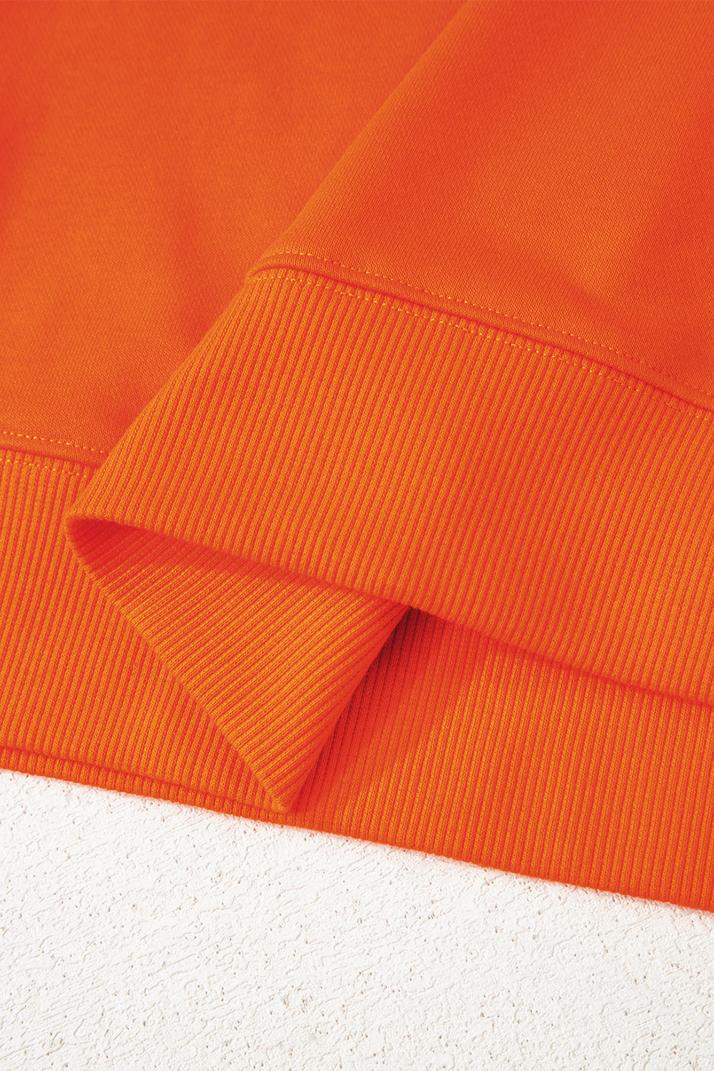 Orange Varsity Striped Detail Drop Shoulder Oversized Sweatshirt-Tops/Sweatshirts & Hoodies-[Adult]-[Female]-2022 Online Blue Zone Planet