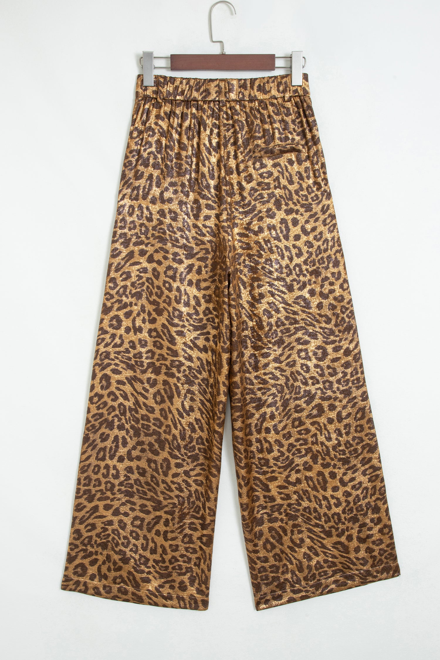 Multicolour Leopard Print Western Style Wide Leg Full Length Pants-Bottoms/Pants & Culotte-[Adult]-[Female]-2022 Online Blue Zone Planet