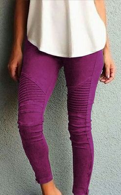 Full Size Run Mineral Wash Cropped Skinny Pants-BOTTOM SIZES SMALL MEDIUM LARGE-[Adult]-[Female]-purple-2XL-2022 Online Blue Zone Planet