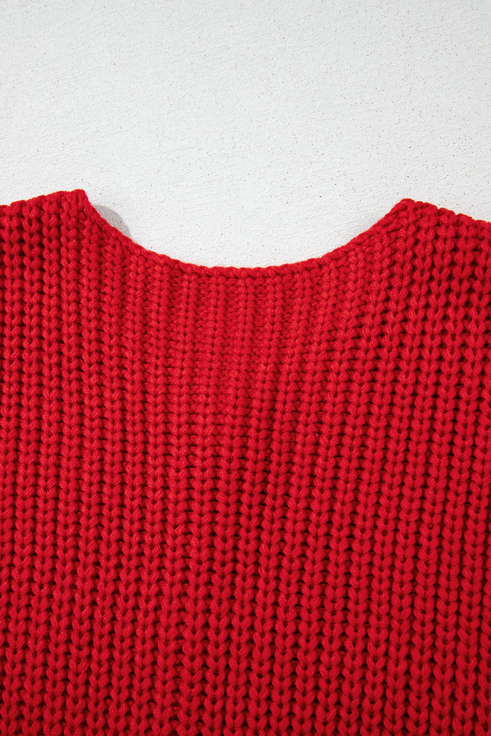 Blue Zone Planet | Fiery Red Solid Textured Knit Side Pockets Buttoned Sweater Vest-Sweaters & Cardigans/Sweater Vests-[Adult]-[Female]-2022 Online Blue Zone Planet