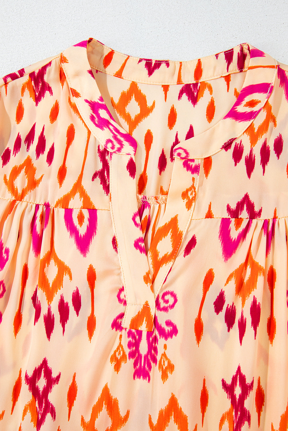 Blue Zone Planet | Orange Western Abstract Geometric Printed Maxi Dress-TOPS / DRESSES-[Adult]-[Female]-2022 Online Blue Zone Planet