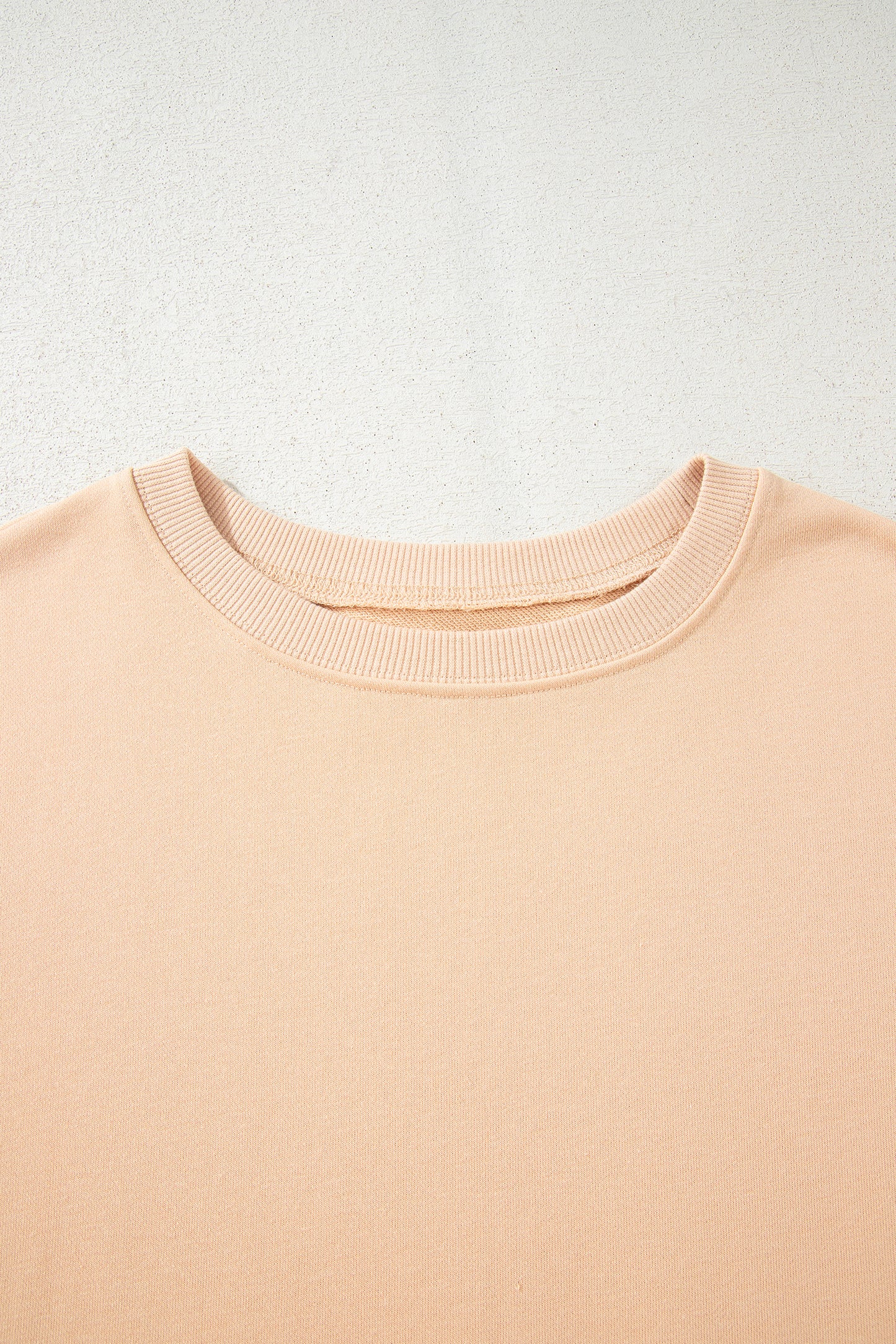 Beige Color Block Patchwork Split Hem Casual Sweatshirt-Tops/Sweatshirts & Hoodies-[Adult]-[Female]-2022 Online Blue Zone Planet