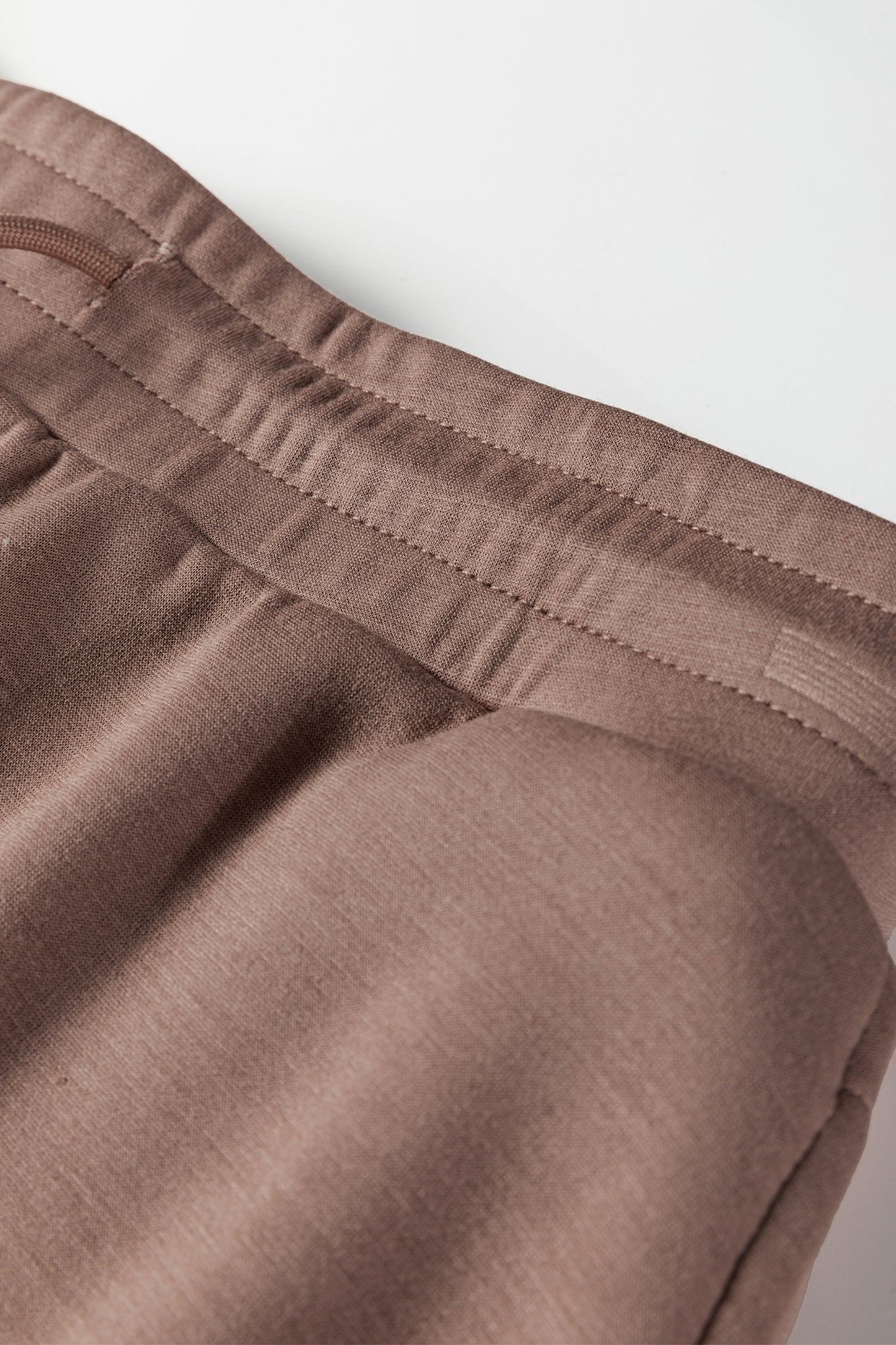 Coffee Solid Color Drop Shoulder Pullover Drawstring Mini Skirt 2pcs Outfit-Two Piece Sets/Two Piece Dresses-[Adult]-[Female]-2022 Online Blue Zone Planet