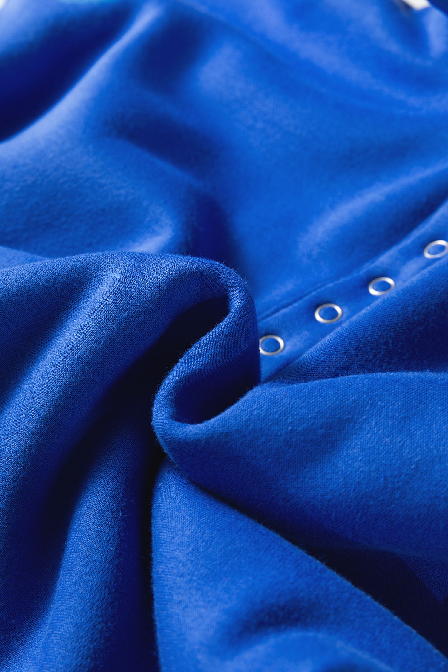 Sky Blue Button up Collared Exposed Seam Chic Sweatshirt-Tops/Sweatshirts & Hoodies-[Adult]-[Female]-2022 Online Blue Zone Planet