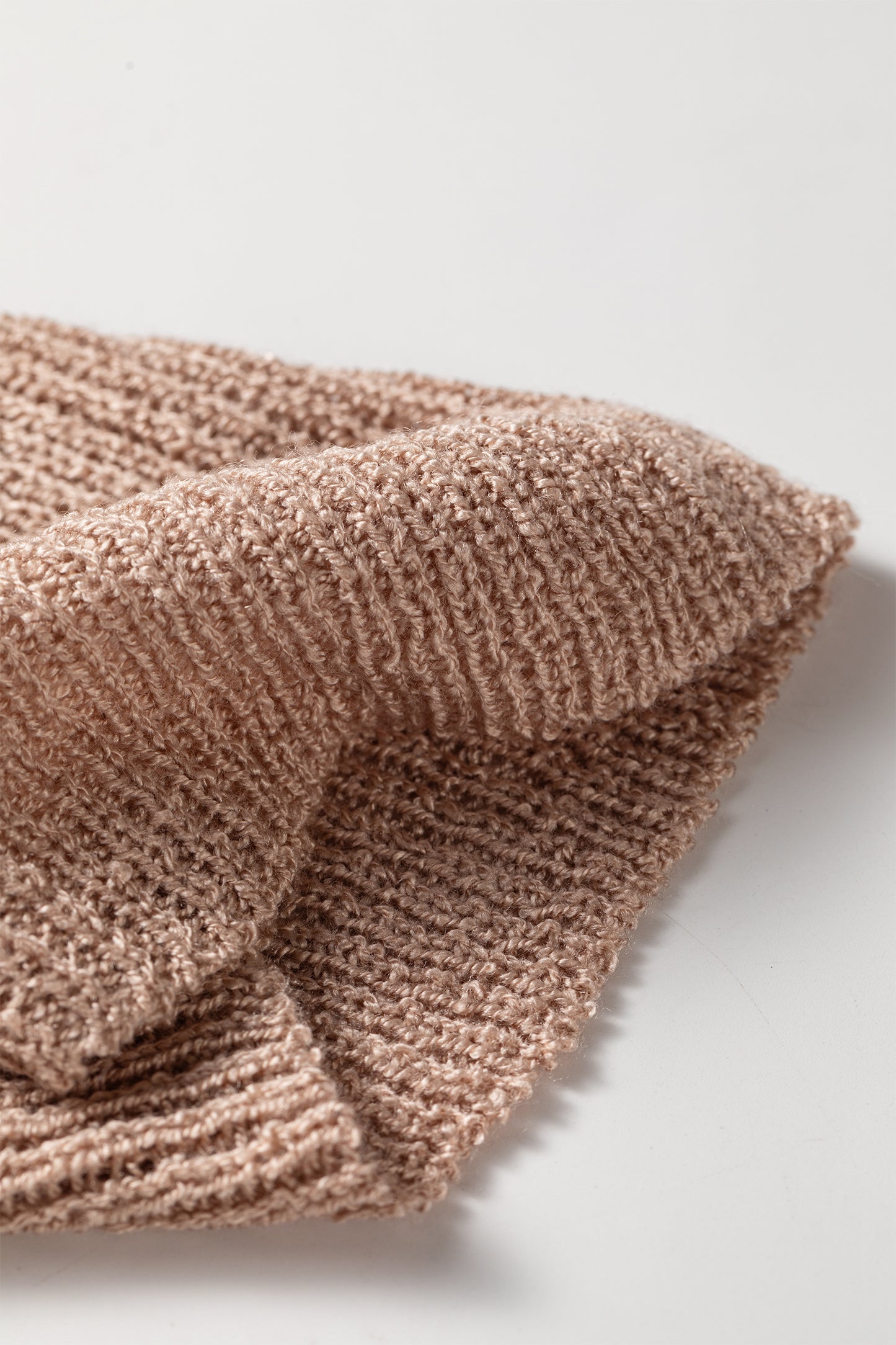 Old Rose Hollowed Pattern Knit Drop Shoulder Open Sweater Cardigan-Sweaters & Cardigans/Cardigans-[Adult]-[Female]-2022 Online Blue Zone Planet