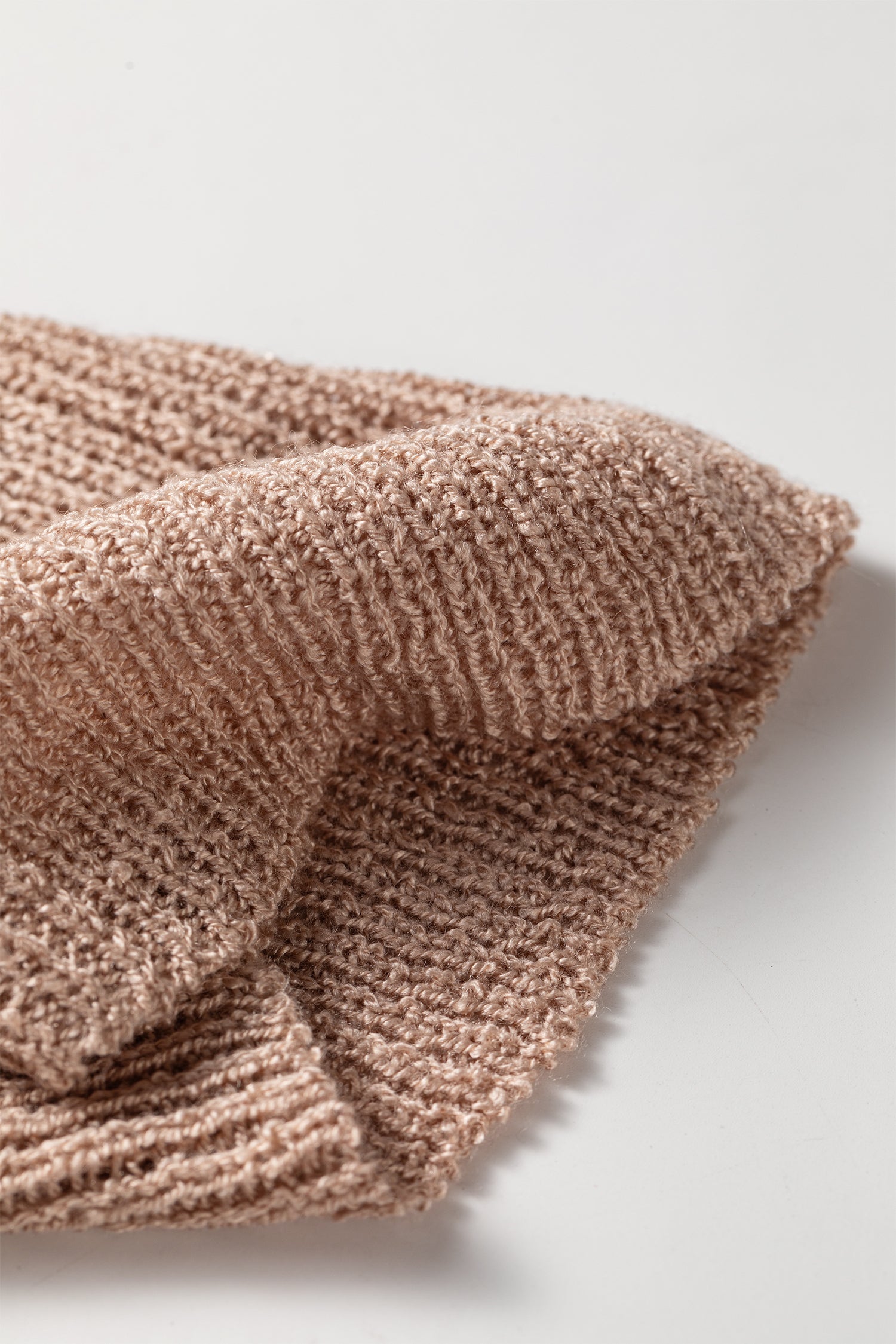 Old Rose Hollowed Pattern Knit Drop Shoulder Open Sweater Cardigan-Sweaters & Cardigans/Cardigans-[Adult]-[Female]-2022 Online Blue Zone Planet