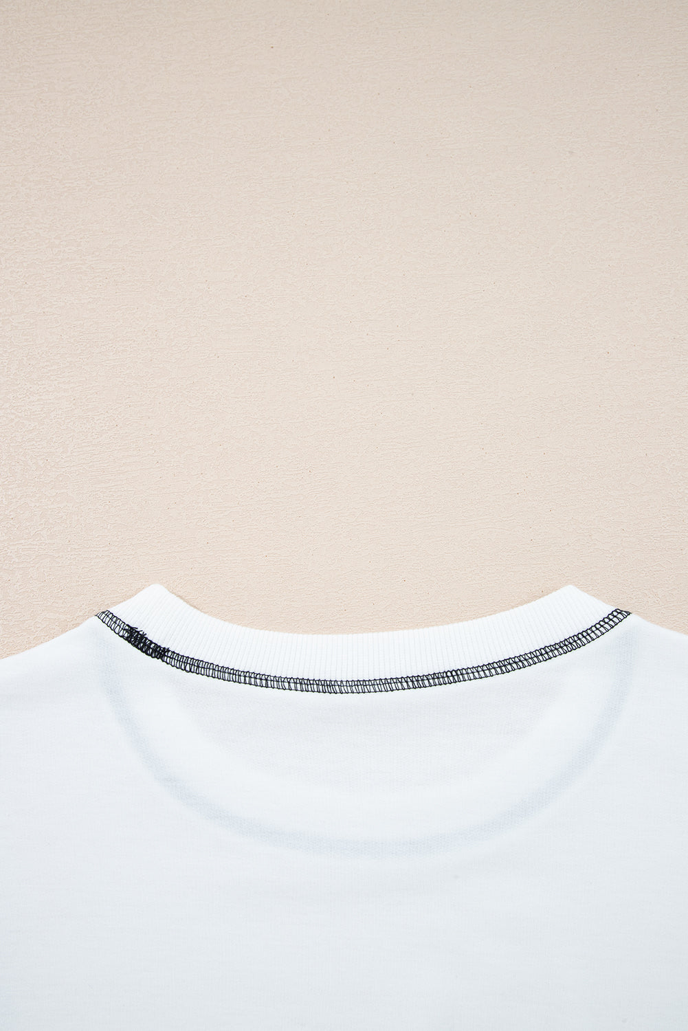 White Stripe Colorblock Patchwork Contrast Stitching Oversize Sweatshirt-Tops/Sweatshirts & Hoodies-[Adult]-[Female]-2022 Online Blue Zone Planet