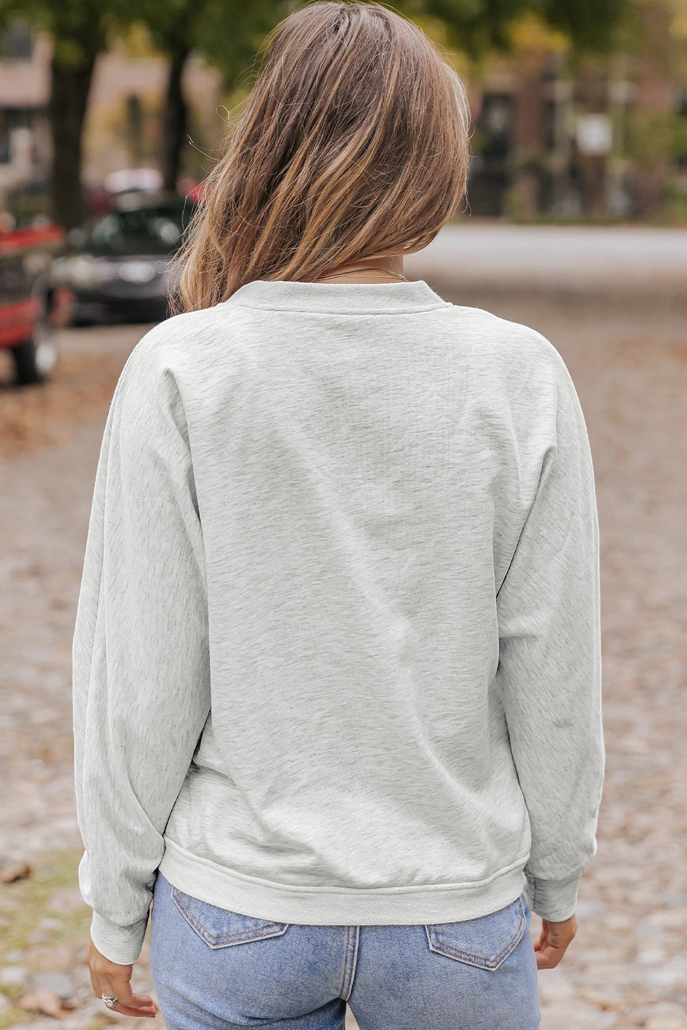 Blue Zone Planet |  Surplice Long Sleeve Sweatshirt with Pocket