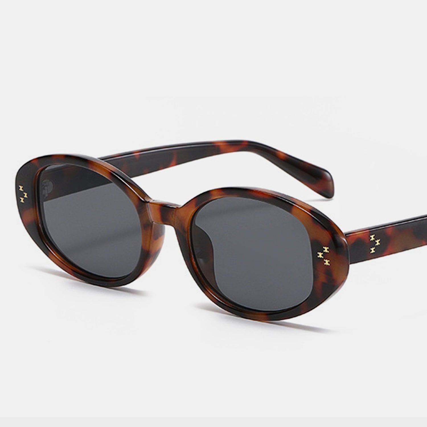 Polycarbonate Frame Oval Sunglasses-SUN GLASSES-[Adult]-[Female]-Multicolor-One Size-2022 Online Blue Zone Planet