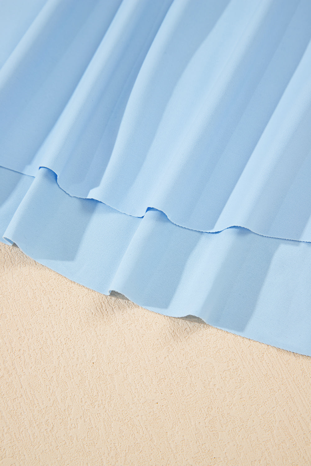 Sky Blue Drawstring High Waist Lined Tennis Skorts-Bottoms/Skirts & Petticoat-[Adult]-[Female]-2022 Online Blue Zone Planet