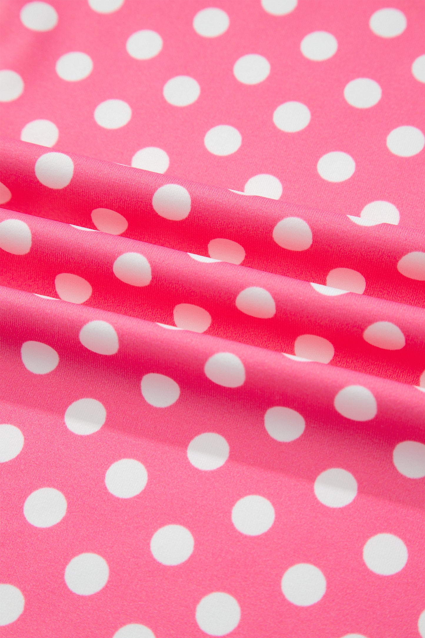 Pink Polka Dot Print Slim Tank Loose Pants 2pcs Outfit-Two Piece Sets/Pant Sets-[Adult]-[Female]-2022 Online Blue Zone Planet