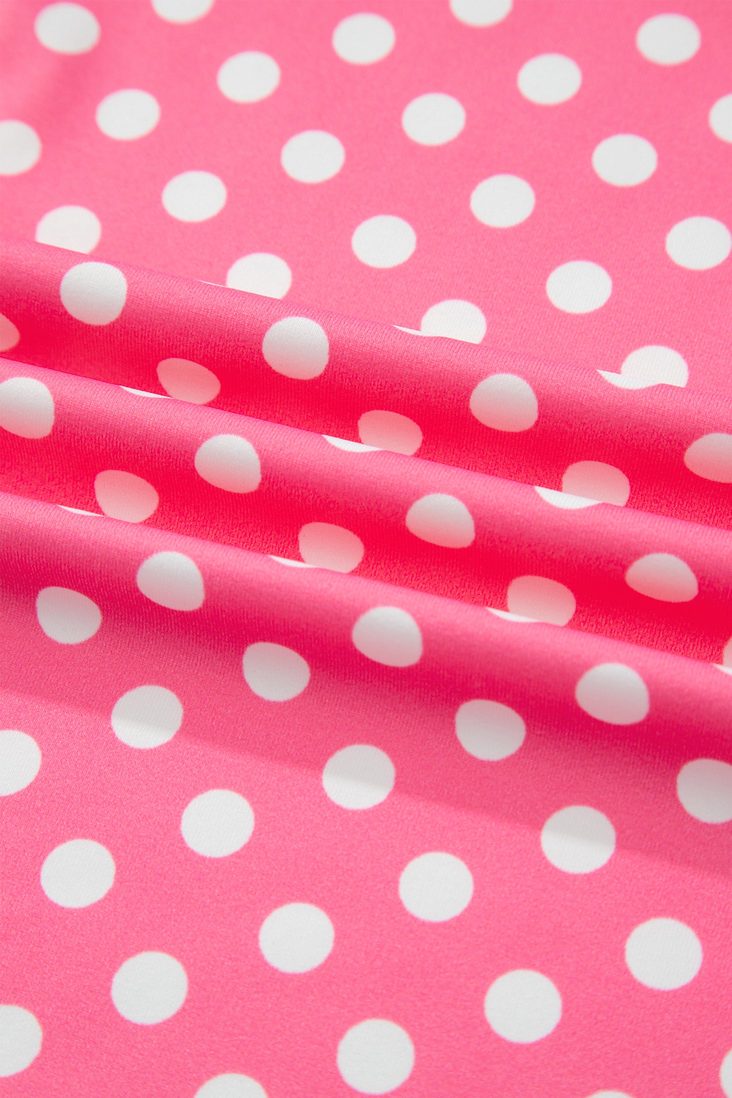 Pink Polka Dot Print Slim Tank Loose Pants 2pcs Outfit-Two Piece Sets/Pant Sets-[Adult]-[Female]-2022 Online Blue Zone Planet