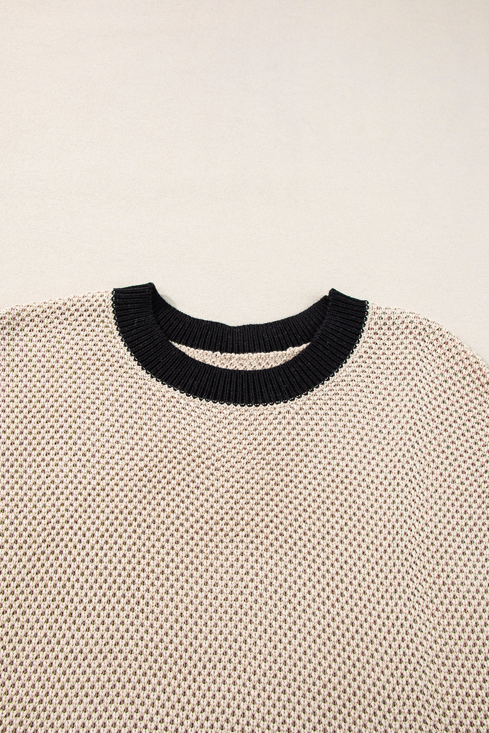 Contrast Trim Round Neck Cap Sleeve Knit Top-TOPS / DRESSES-[Adult]-[Female]-2022 Online Blue Zone Planet