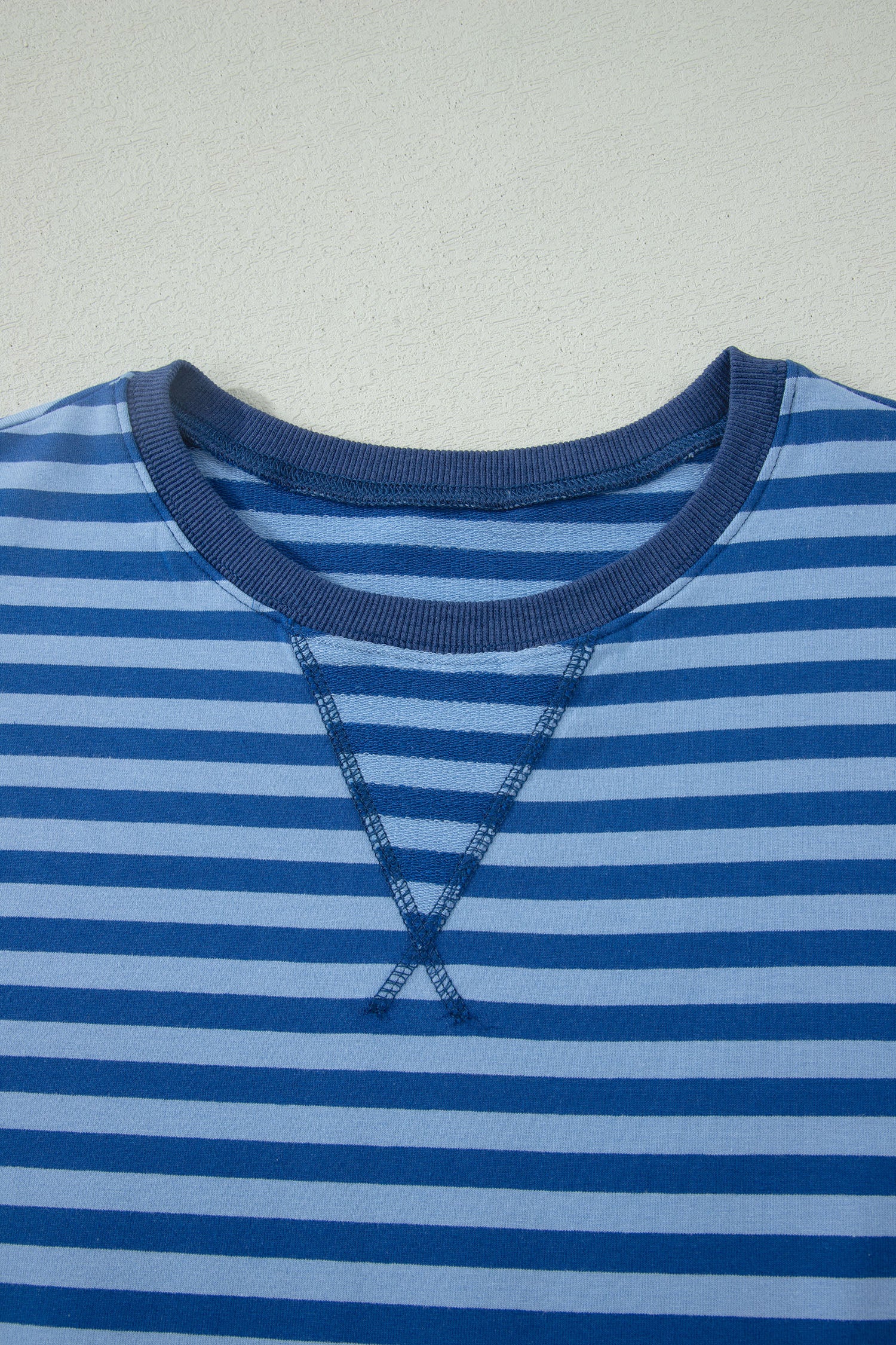 Green Stripe Striped Ribbed Cotton Two-Piece Pant Set with Chest Patch Detail-Two Piece Sets/Short Sets-[Adult]-[Female]-2022 Online Blue Zone Planet