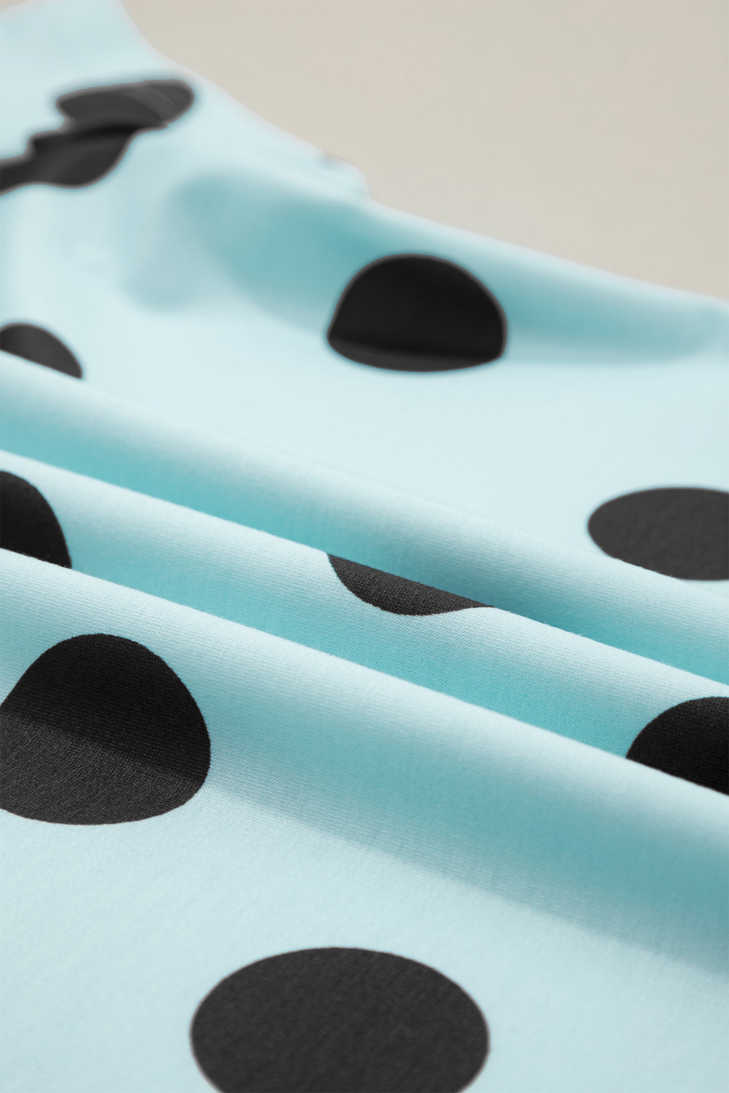 White Polka Dot Short Sleeve Top Casual Skort 2pcs Outfit-Two Piece Sets/Two Piece Dresses-[Adult]-[Female]-2022 Online Blue Zone Planet