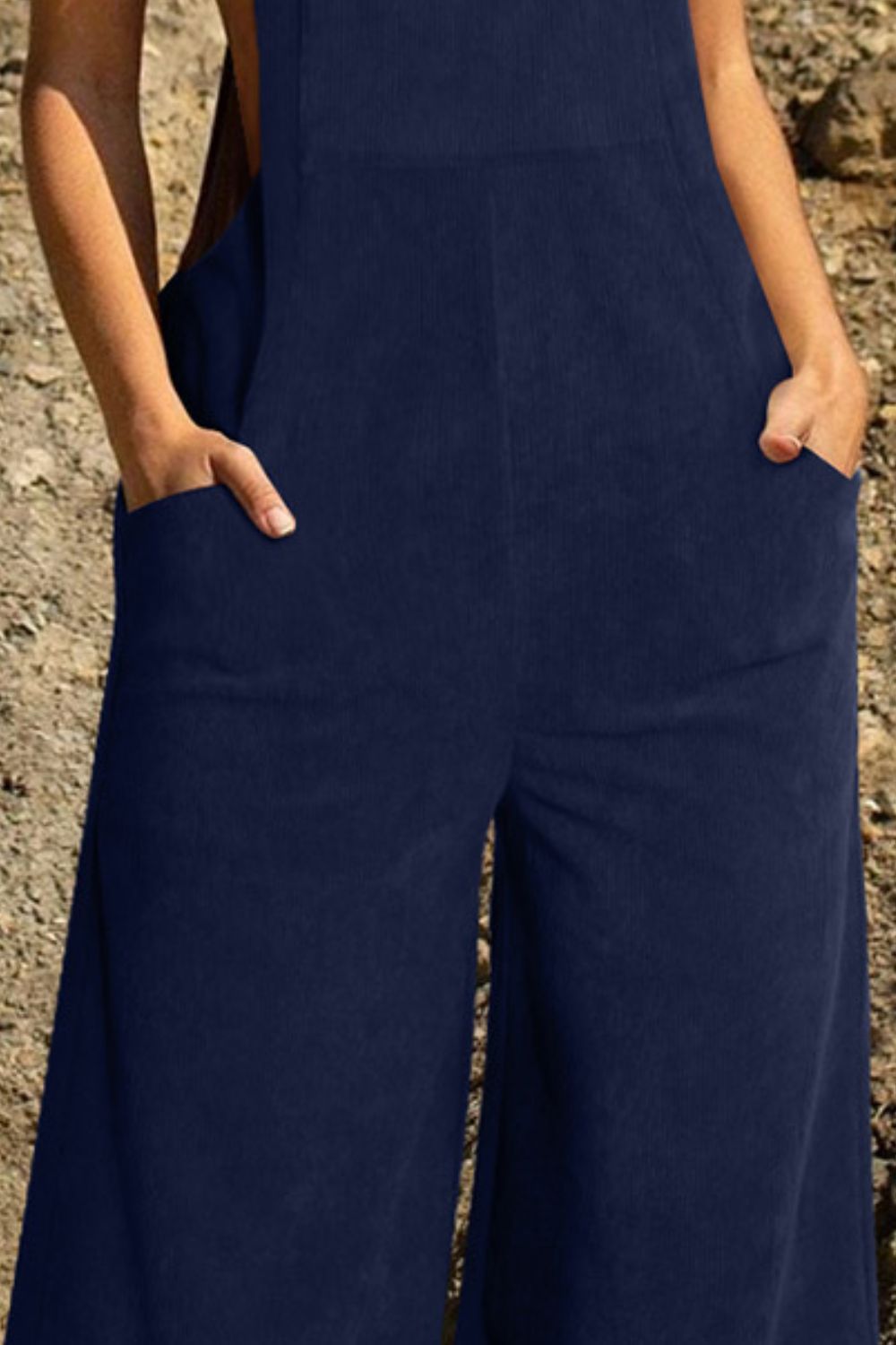 Pocketed Wide Leg Overall-TOPS / DRESSES-[Adult]-[Female]-2022 Online Blue Zone Planet