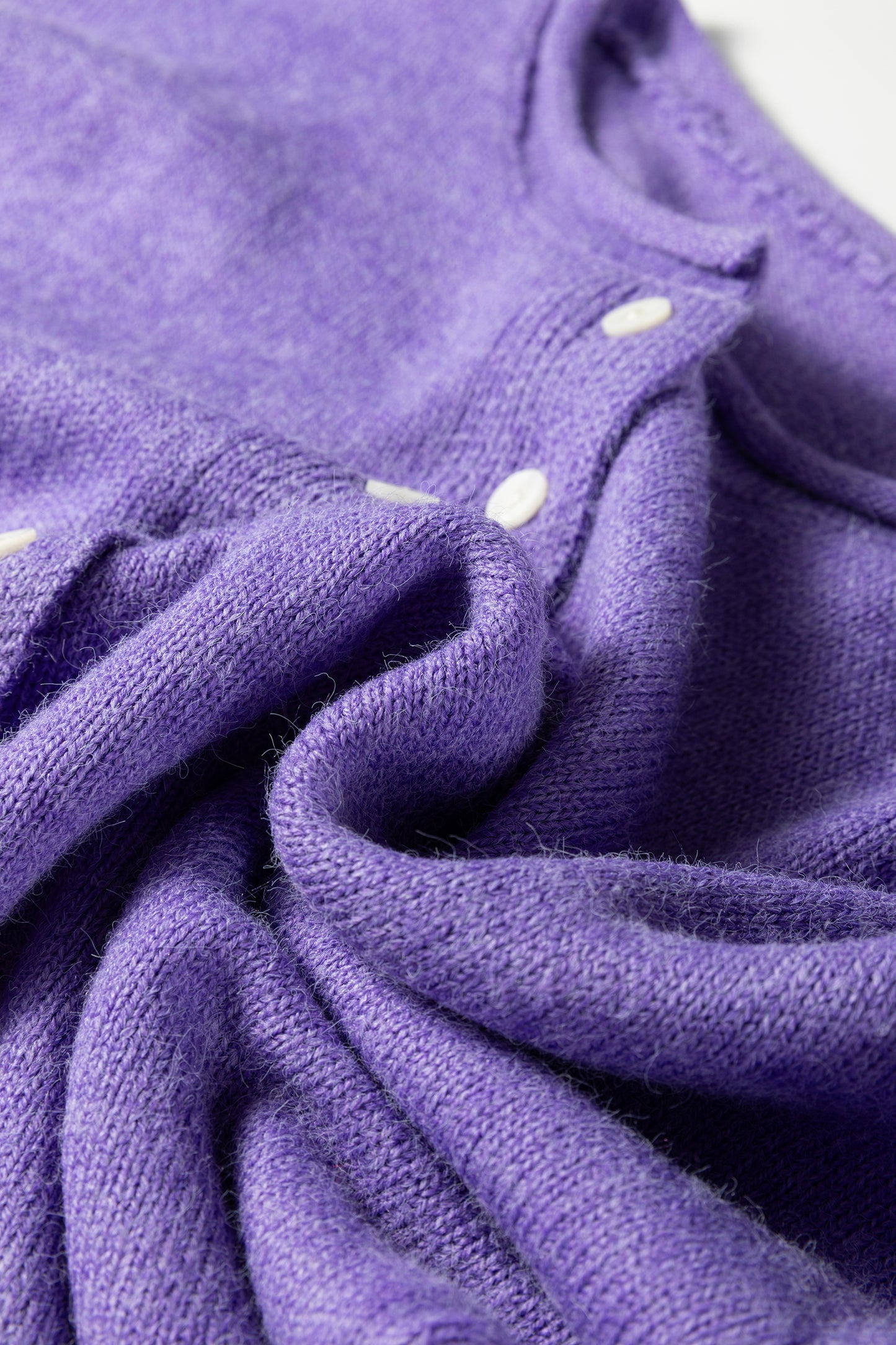 Wisteria Solid Color Knit Button Drop Shoulder Sweater Cardigan-Sweaters & Cardigans/Cardigans-[Adult]-[Female]-2022 Online Blue Zone Planet