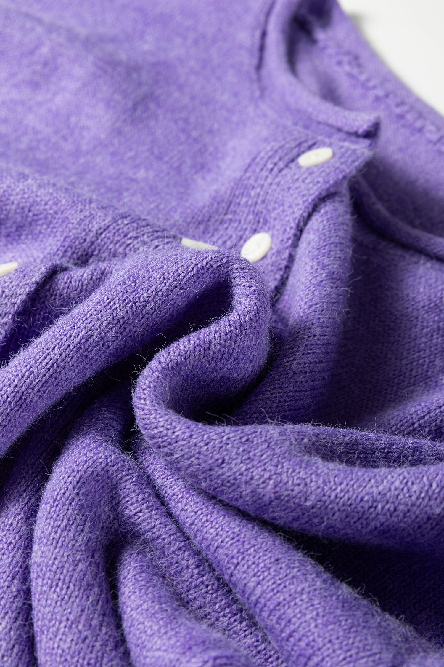 Wisteria Solid Color Knit Button Drop Shoulder Sweater Cardigan-Sweaters & Cardigans/Cardigans-[Adult]-[Female]-2022 Online Blue Zone Planet