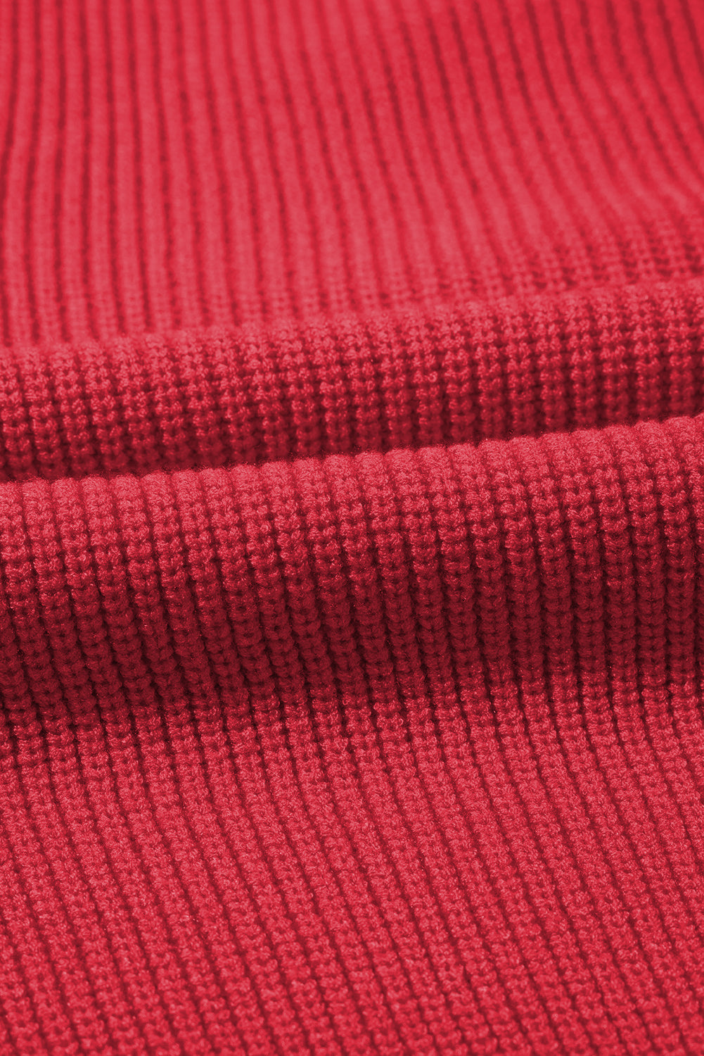 Fiery Red Ribbed Knit Bow Front Buttoned Cardigan-Sweaters & Cardigans/Cardigans-[Adult]-[Female]-2022 Online Blue Zone Planet