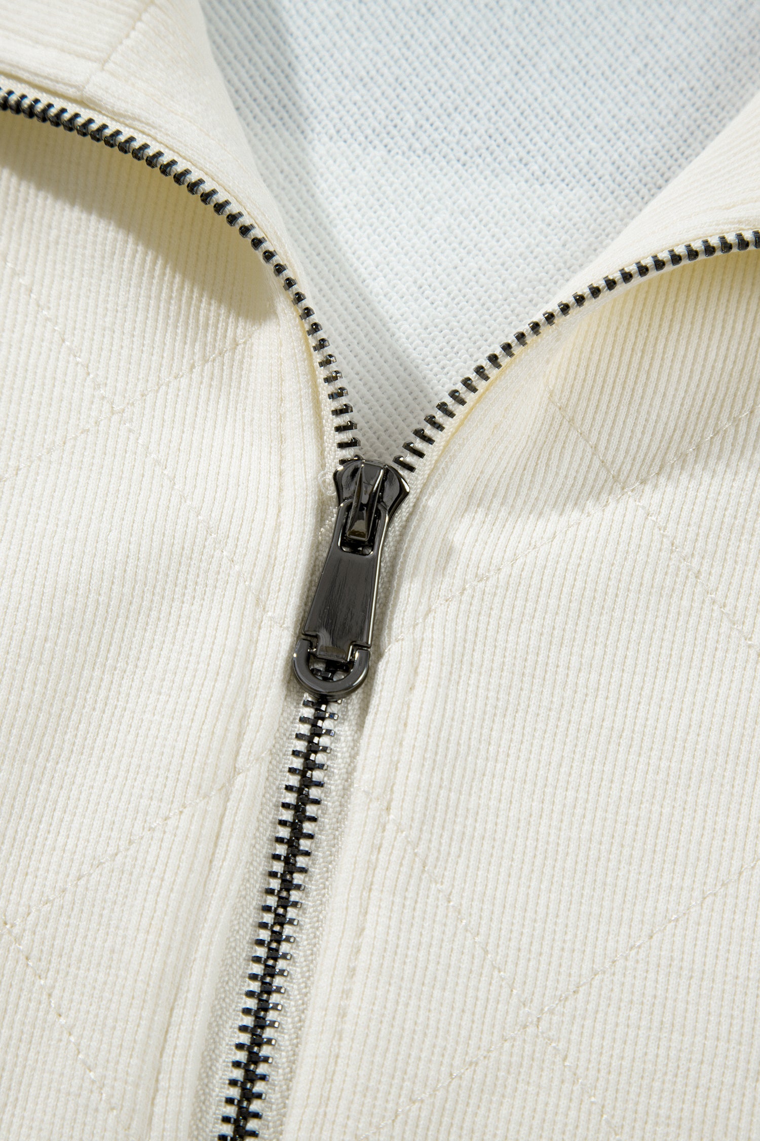Green Stripe Plus Size Half Zipped Casual Sweatshirt-Plus Size/Plus Size Sweatshirts & Hoodies-[Adult]-[Female]-2022 Online Blue Zone Planet