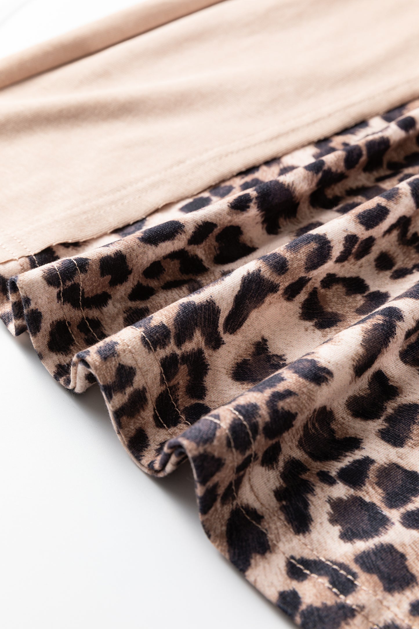 Straw Yellow Mineral Wash Leopard Patchwork Wide Leg Pants-Bottoms/Pants & Culotte-[Adult]-[Female]-2022 Online Blue Zone Planet