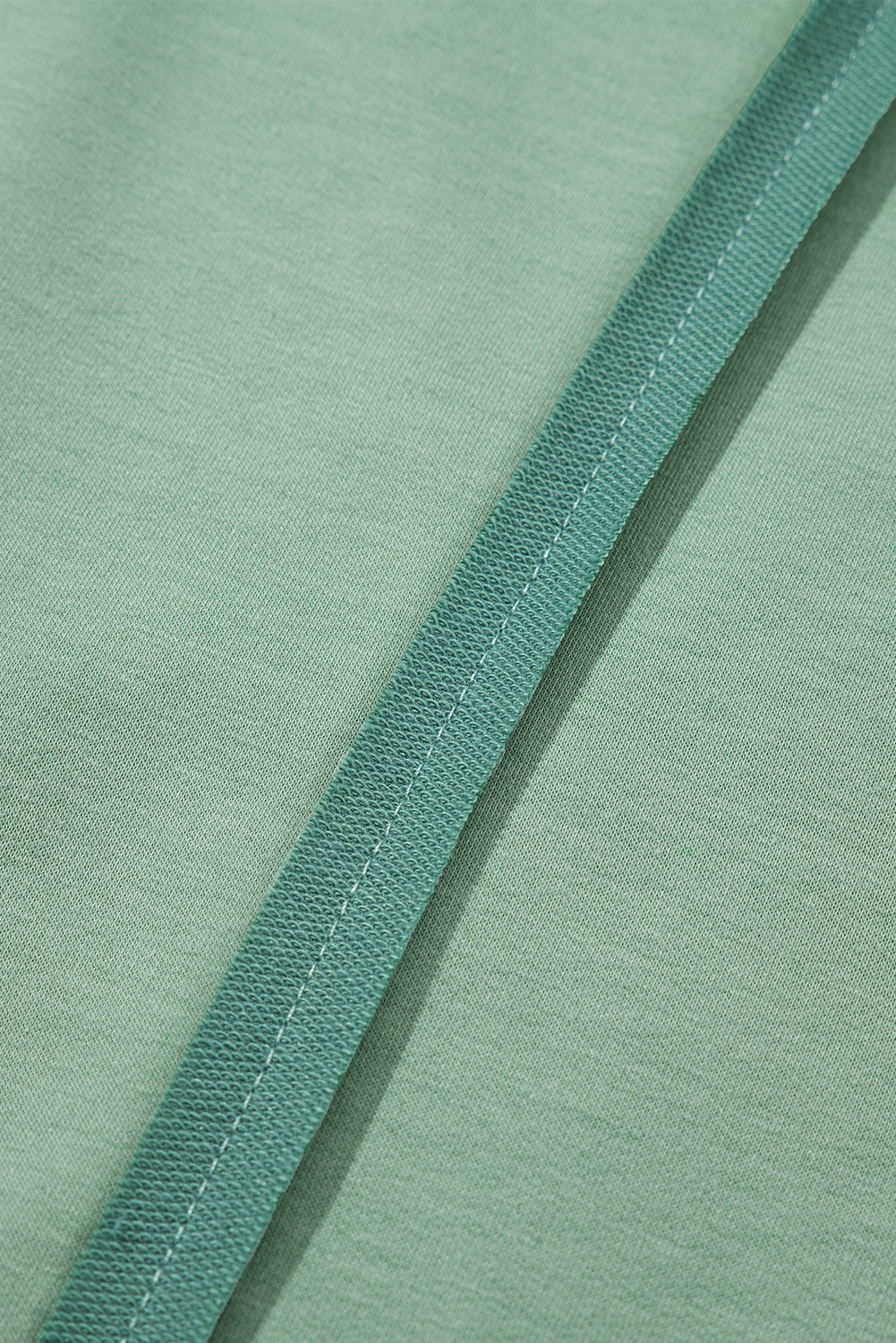 Smoke Green Half Sleeve Raw Seam High Low Side Split Top-Tops/Tops & Tees-[Adult]-[Female]-2022 Online Blue Zone Planet