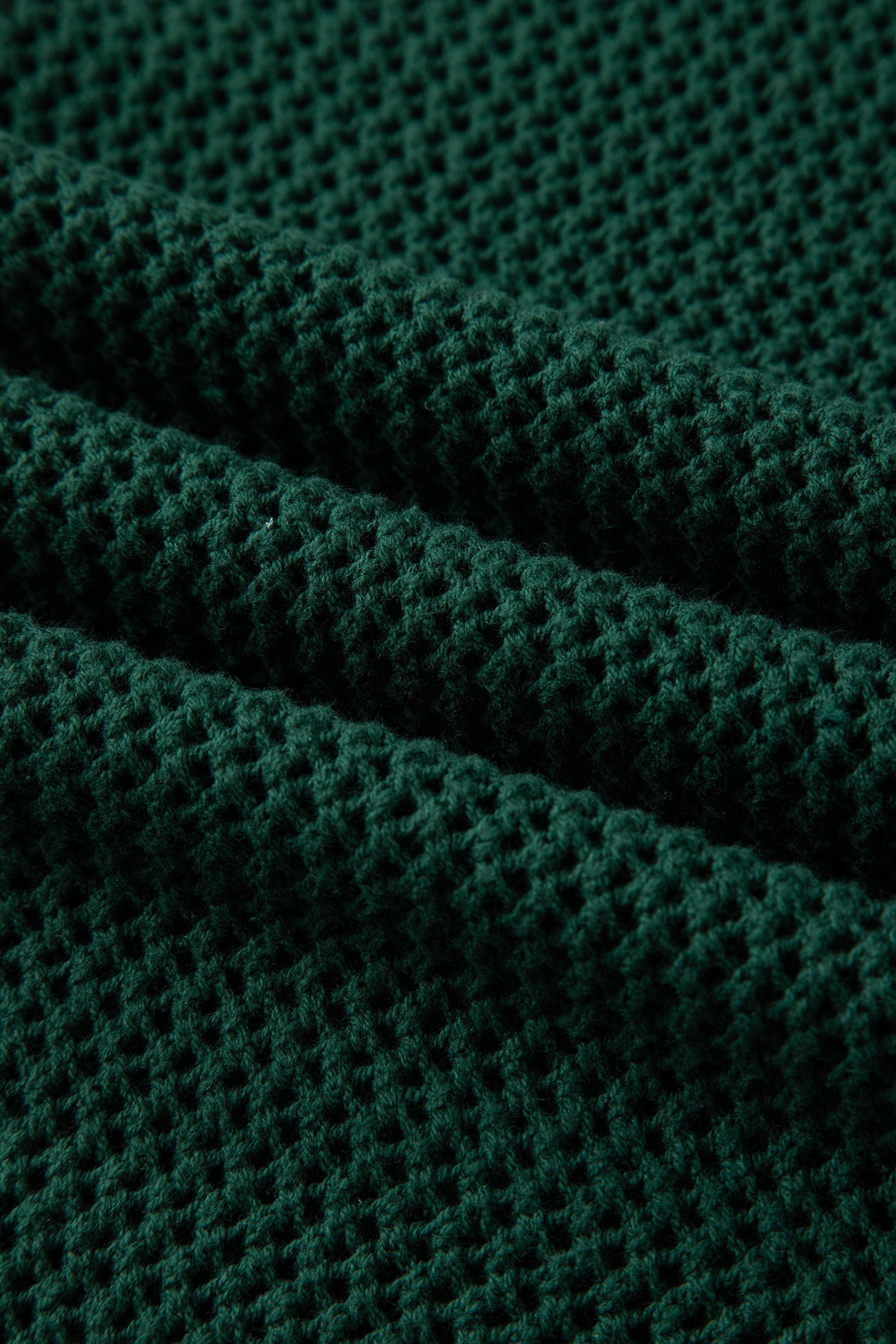 Blackish Green Plus Size Golden Accent Buttons Short Sweater Cardigan-Plus Size/Plus Size Sweaters & Cardigans-[Adult]-[Female]-2022 Online Blue Zone Planet