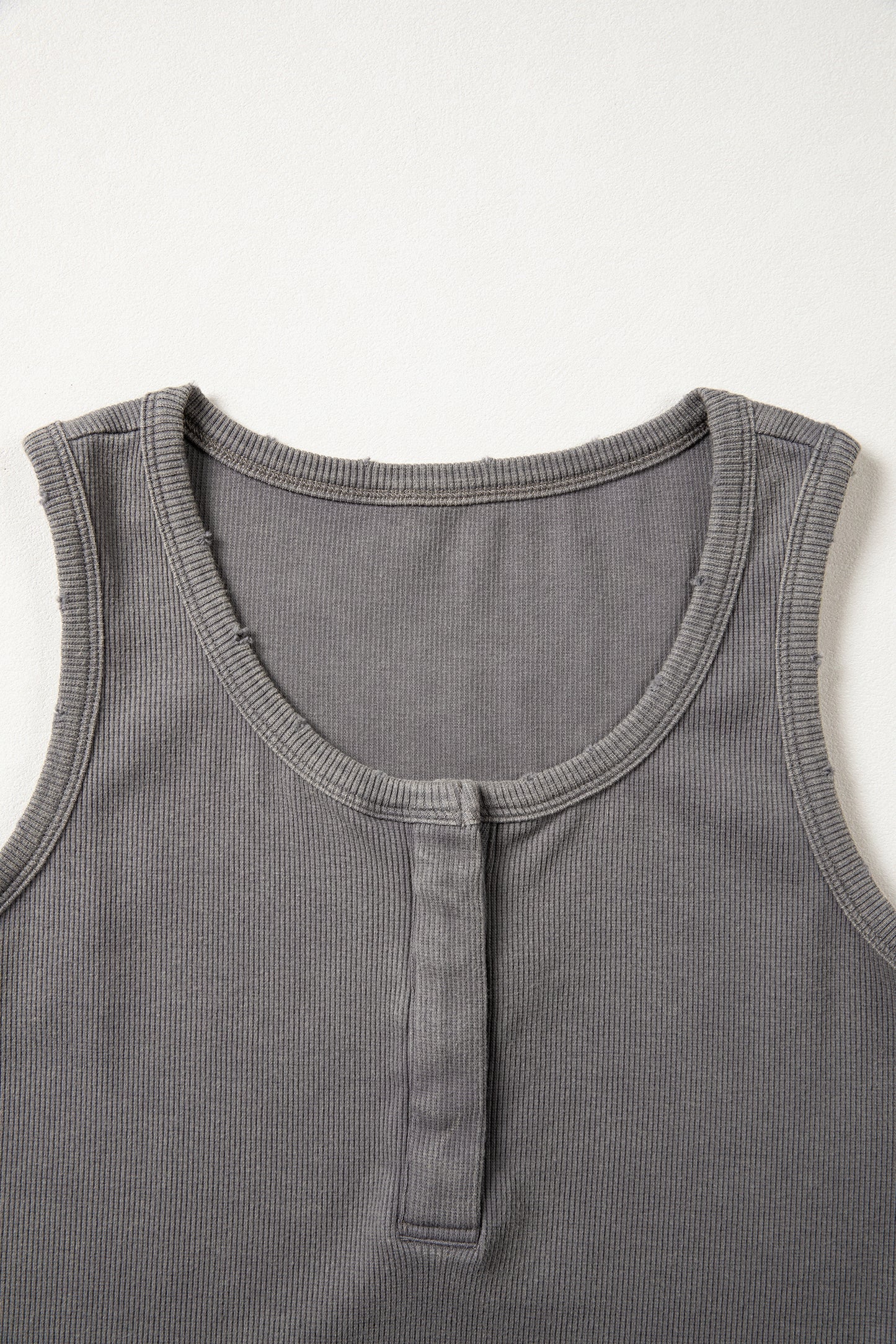 Bright Pink Vintage Distressed Ribbed Mineral Wash Tank Top-Tops/Tank Tops-[Adult]-[Female]-2022 Online Blue Zone Planet