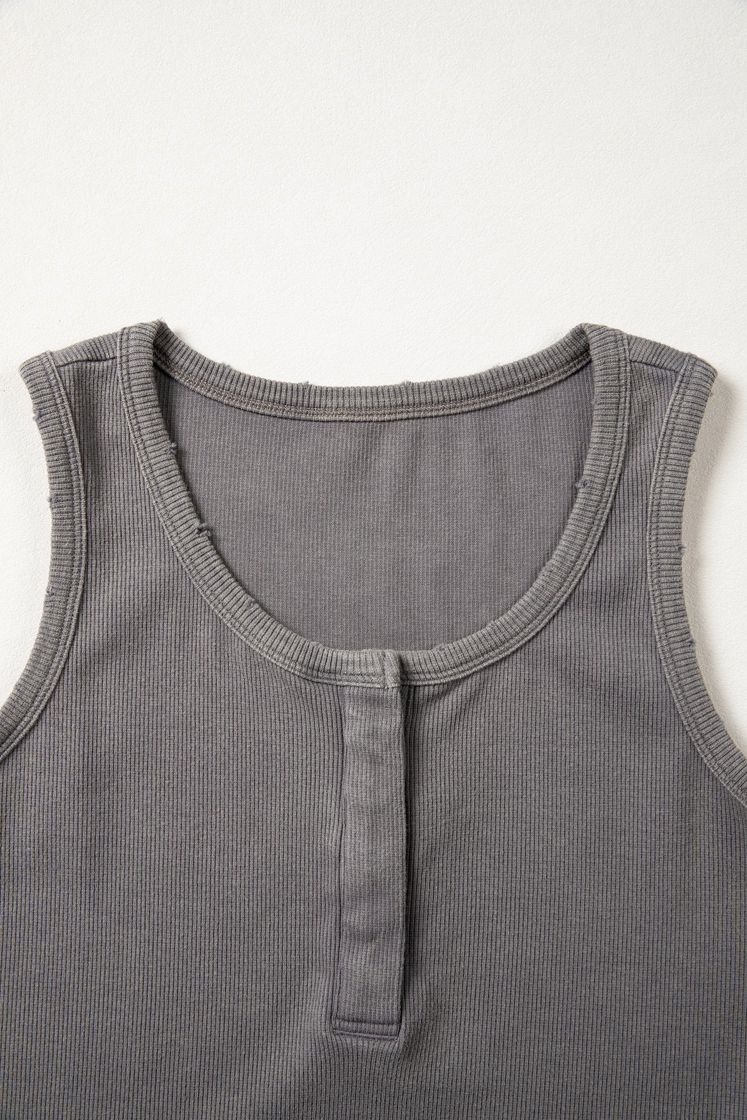 Bright Pink Vintage Distressed Ribbed Mineral Wash Tank Top-Tops/Tank Tops-[Adult]-[Female]-2022 Online Blue Zone Planet