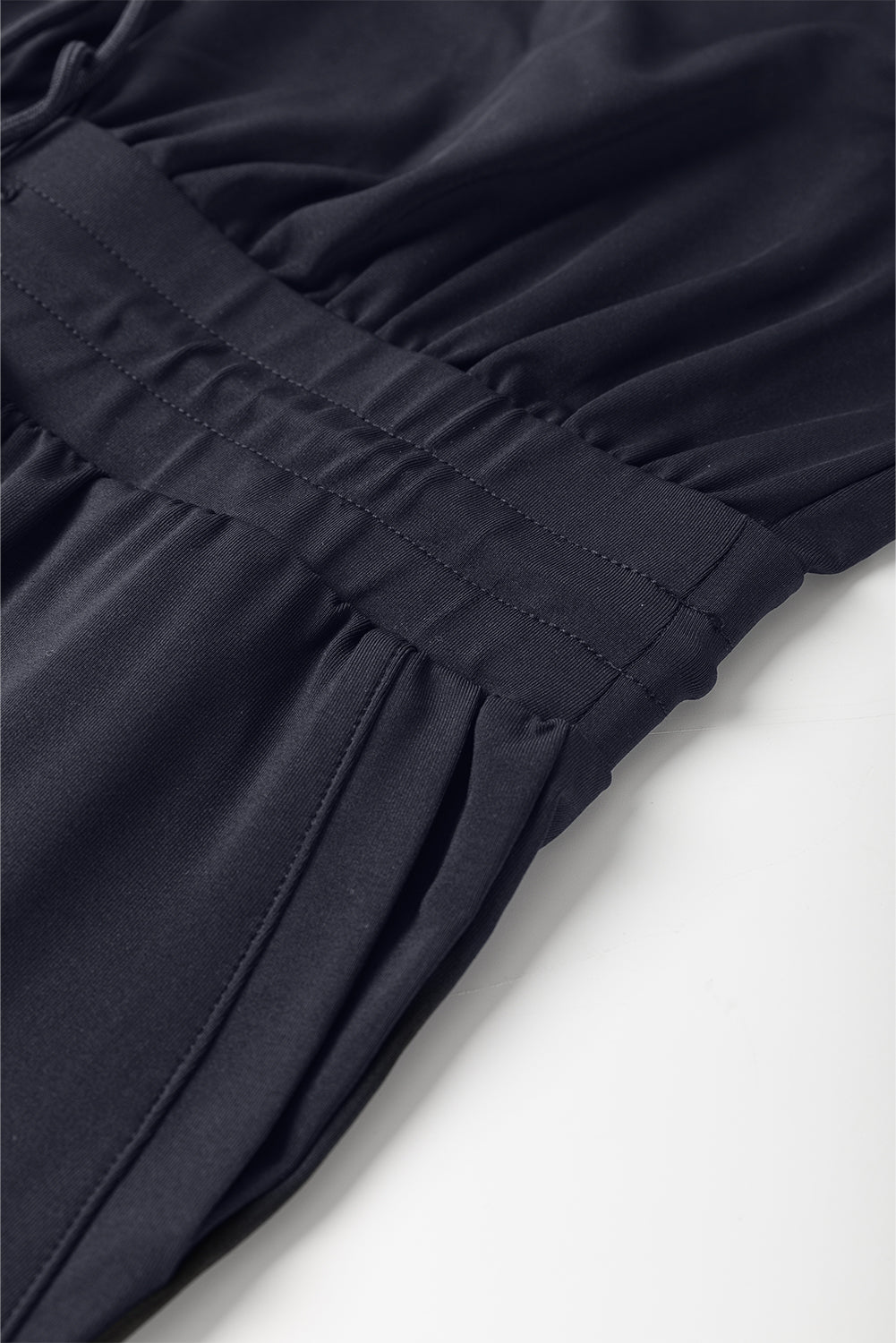 Black Casual Tank Style Tie Waist Pocketed Jogger Jumpsuit-Bottoms/Jumpsuits & Rompers-[Adult]-[Female]-2022 Online Blue Zone Planet
