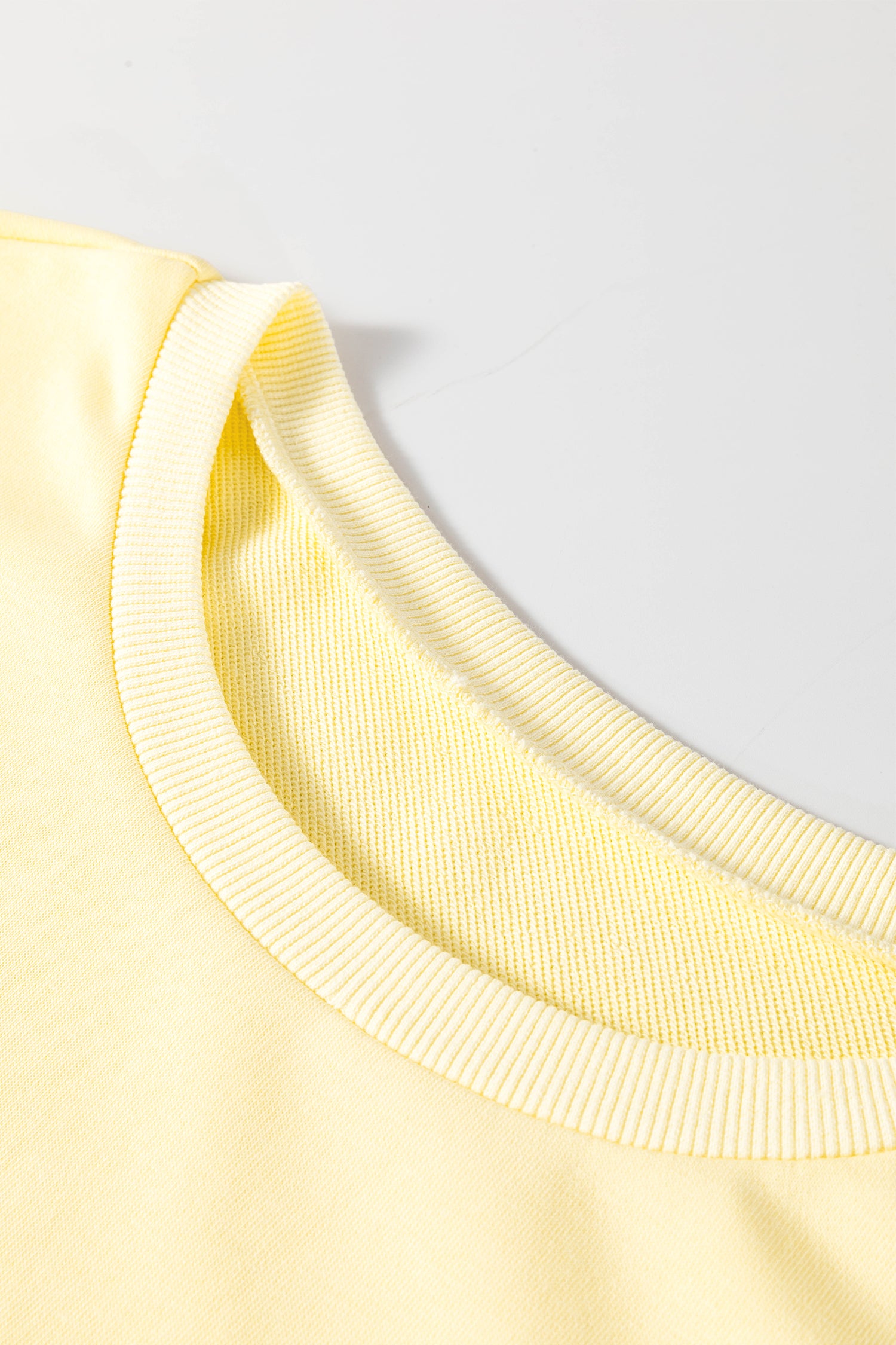 Yellow Cream Eyelet Embroidered Lace Splicing Sleeve Loose T Shirt Dress-TOPS / DRESSES-[Adult]-[Female]-2022 Online Blue Zone Planet
