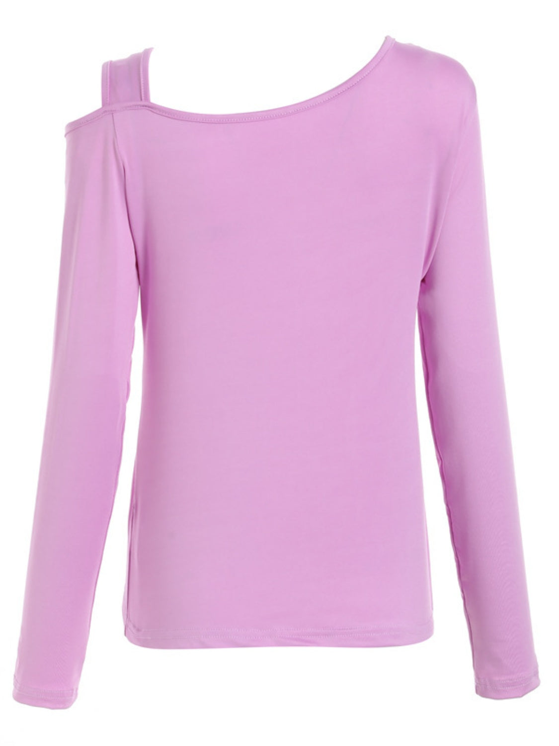 Cutout Asymmetrical Neck Long Sleeve T-Shirt-TOPS / DRESSES-[Adult]-[Female]-2022 Online Blue Zone Planet