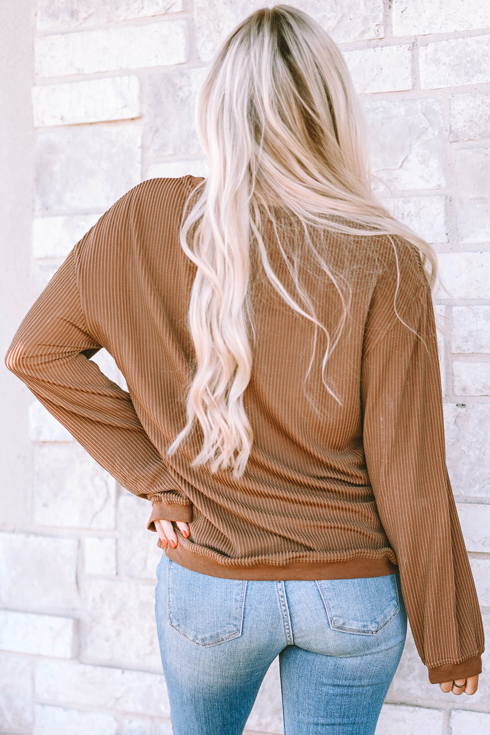 Khaki You Are Loved Print Corduroy Sweatshirt-Sale (50% OFF)/30% OFF-[Adult]-[Female]-2022 Online Blue Zone Planet