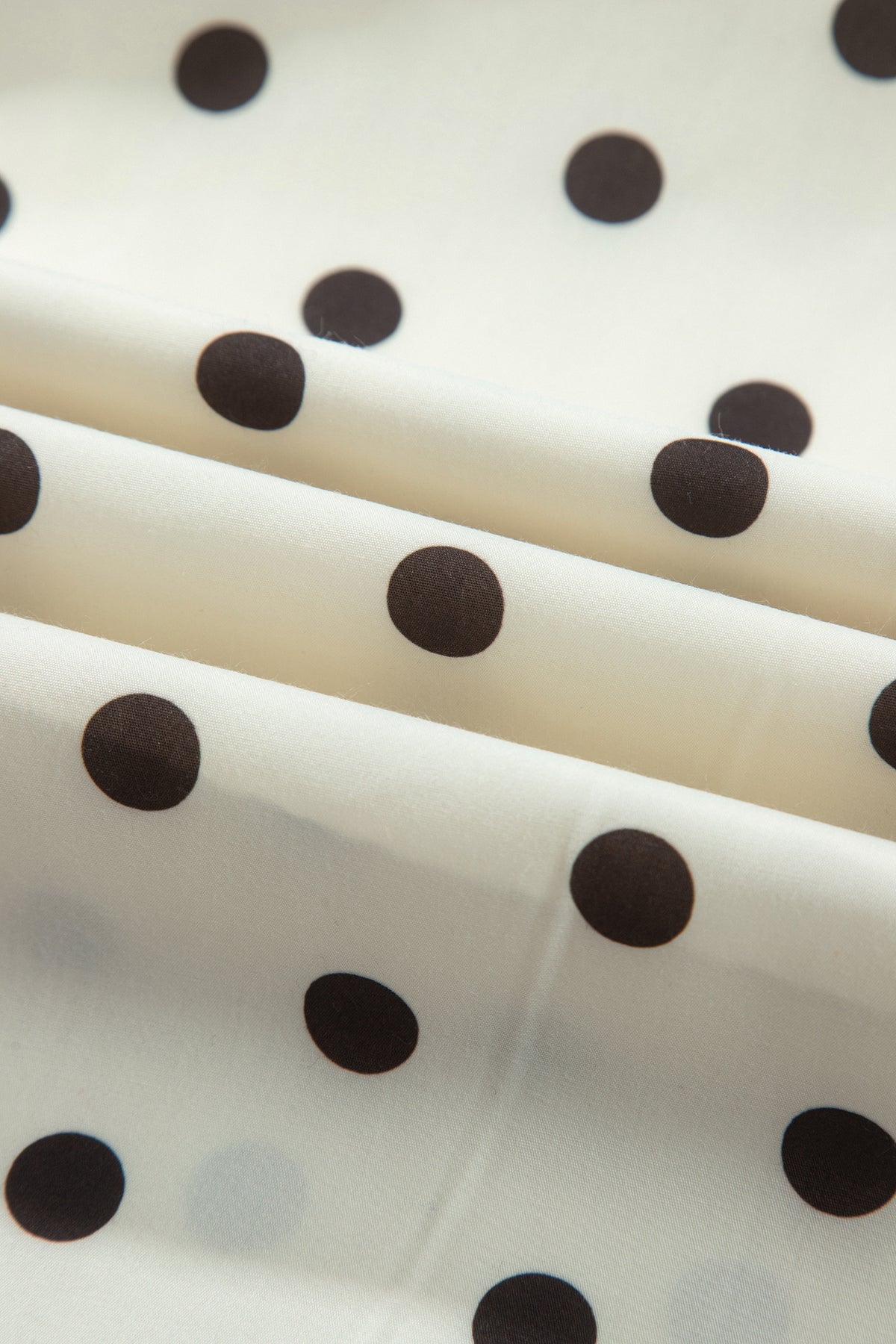 Beige Stripe Polka Dot Print Smocked High Waist Long Skirt-Bottoms/Skirts & Petticoat-[Adult]-[Female]-2022 Online Blue Zone Planet