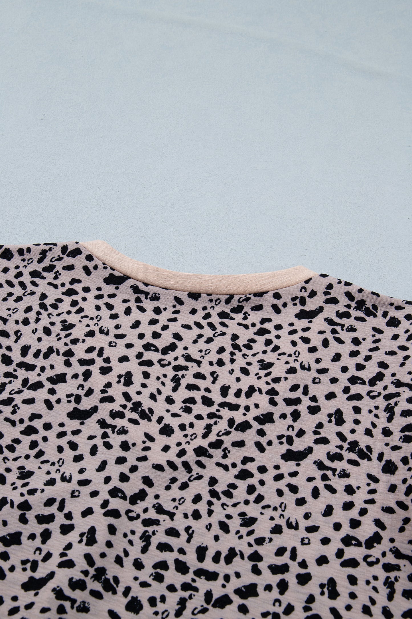 Black Cheetah Print V Neck Ruffle Trim Loose Tank Top-Tops/Tank Tops-[Adult]-[Female]-2022 Online Blue Zone Planet